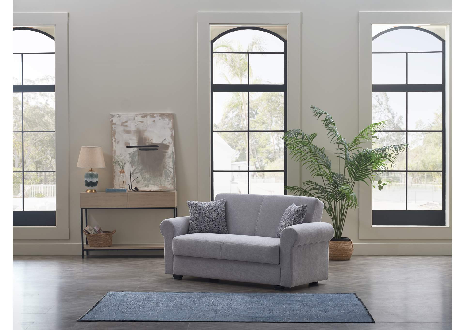 ELITA S LOVE SEAT - KOOPSI LIGHT GRAY image 1