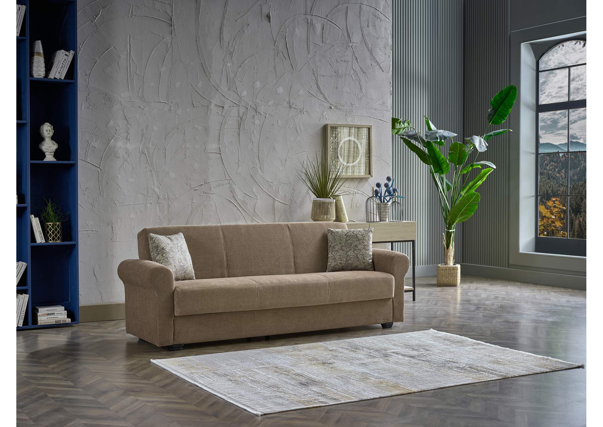 ELITA S 3 SEAT SLEEPER - KOOPSI BASIC BROWN 614 image 4