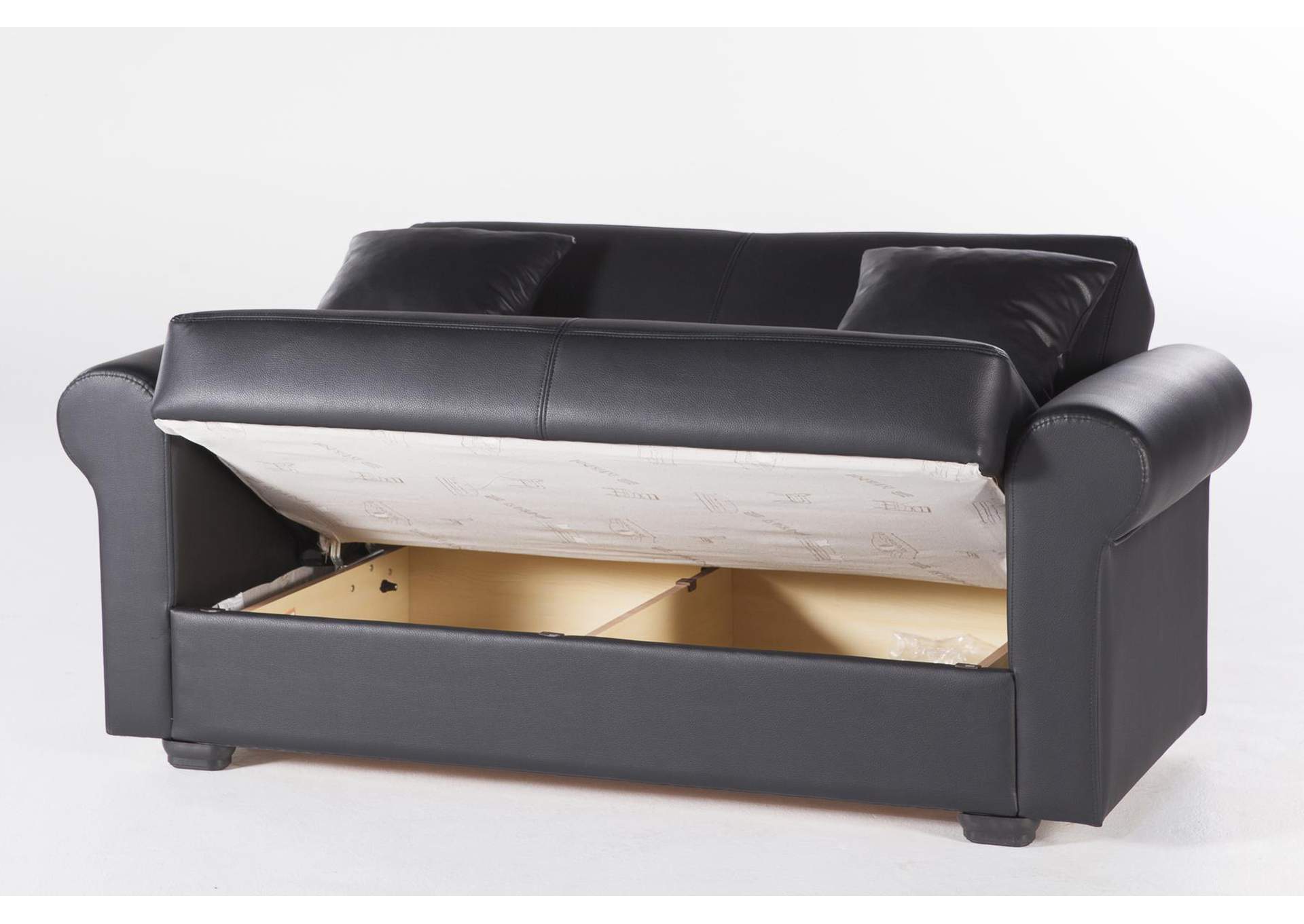 FLORIS LOVE SEAT - SANTA GLORY BLACK - 2 PIECES image 1