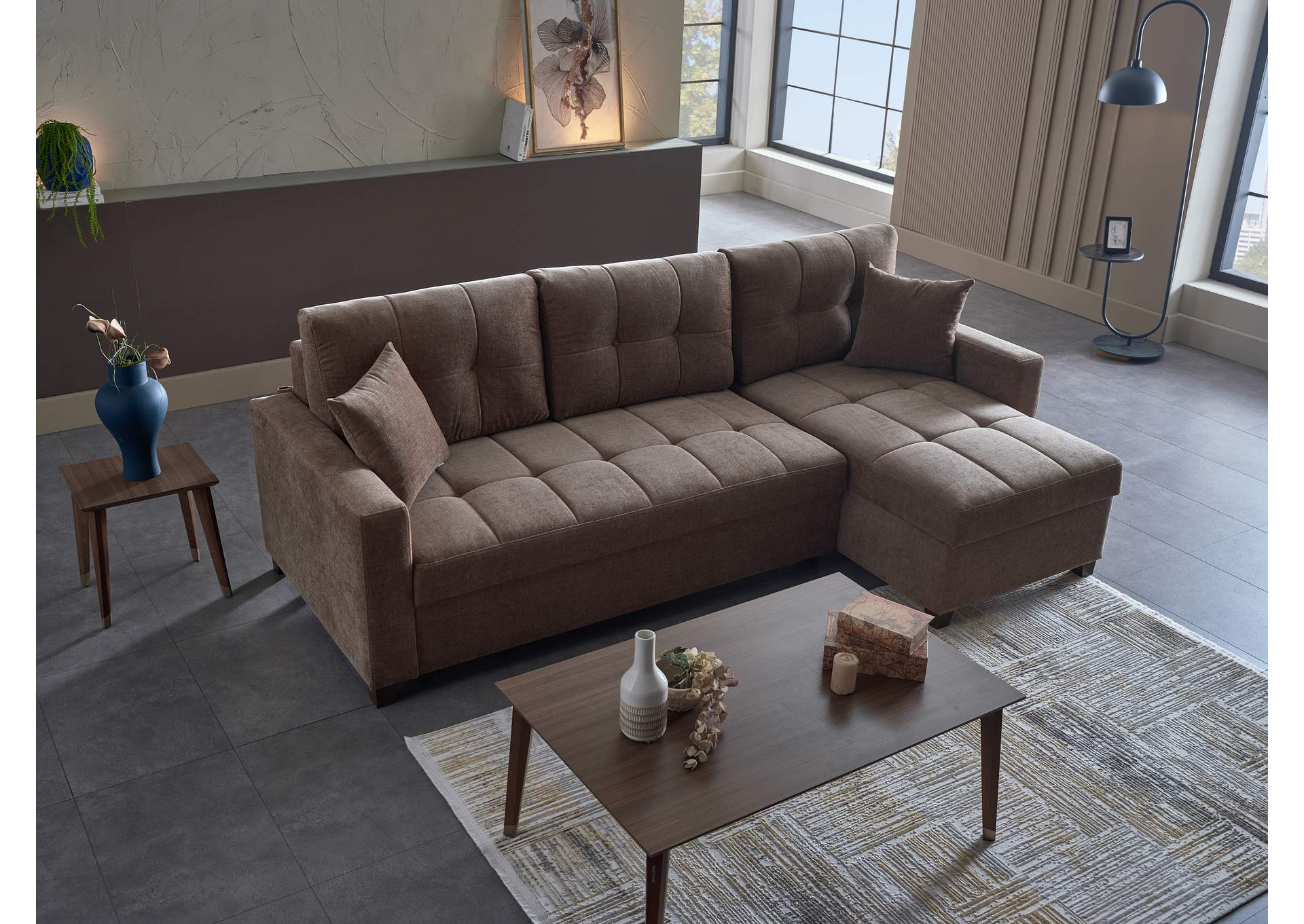 IVY SECTIONAL - KOOPSI BASIC BROWN - 3 PIECES image 4