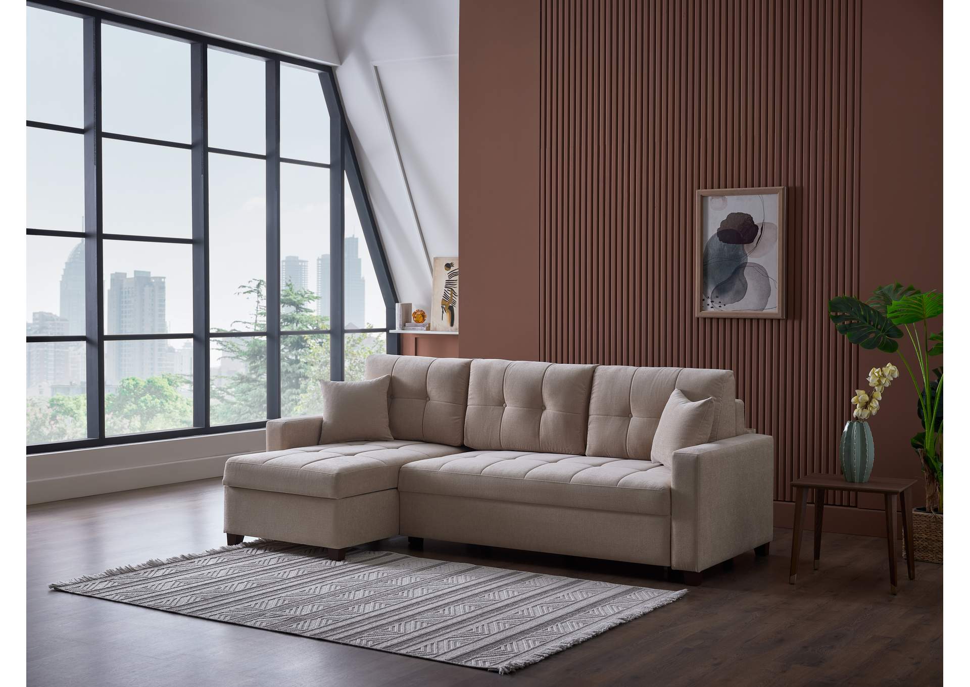 IVY SECTIONAL - KOOPSI BASIC BEIGE - 3 PIECES image 1