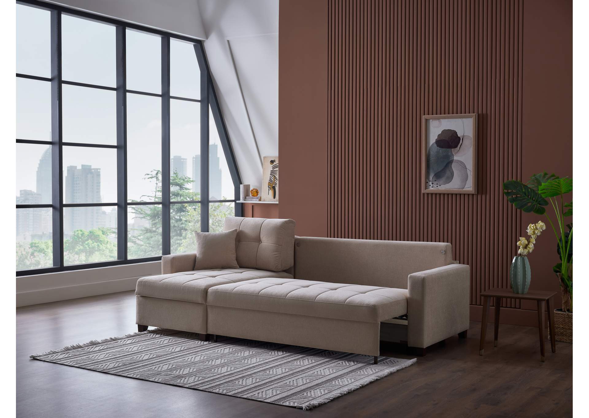 IVY SECTIONAL - KOOPSI BASIC BEIGE - 3 PIECES image 5