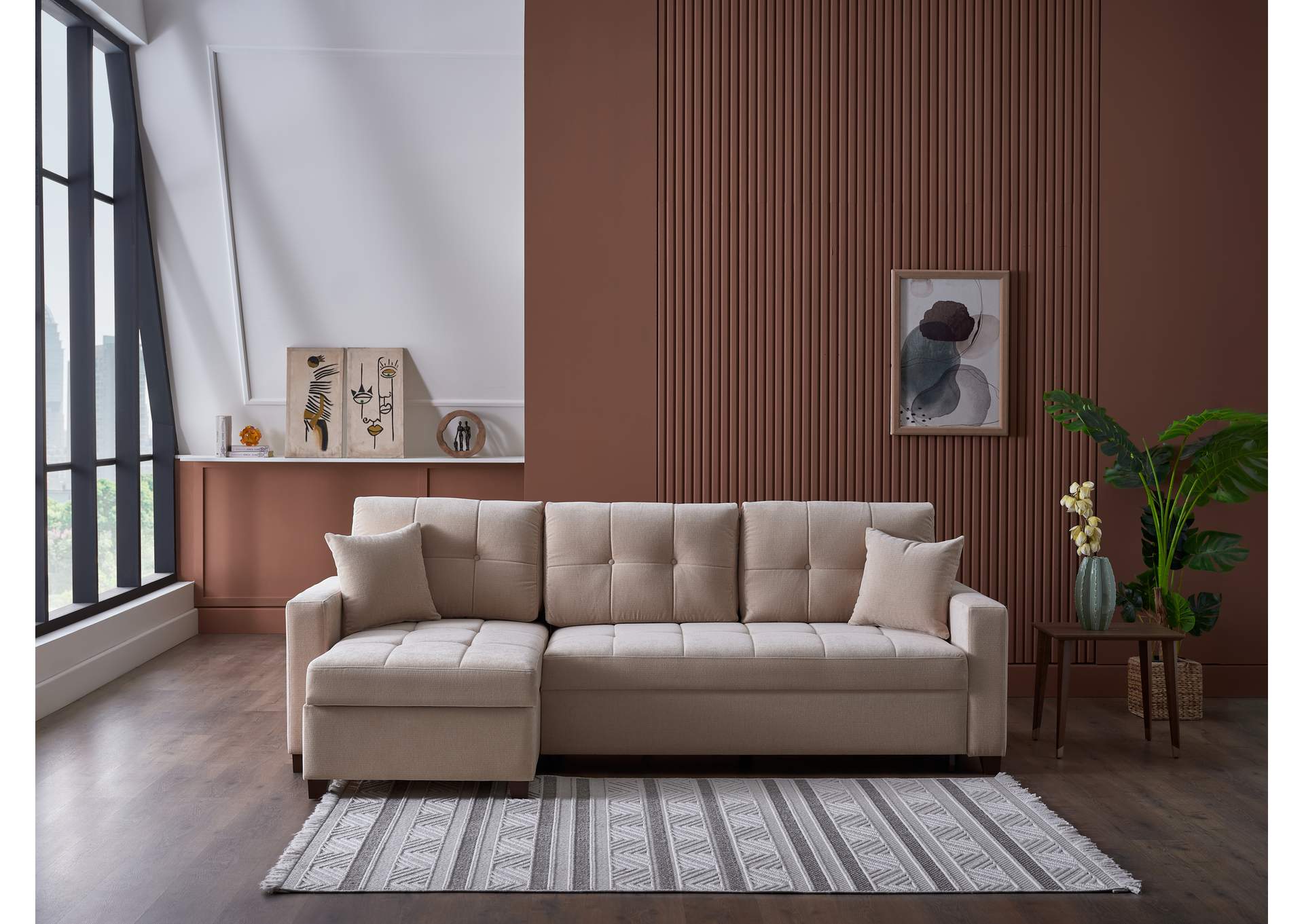 IVY SECTIONAL - KOOPSI BASIC BEIGE - 3 PIECES image 3