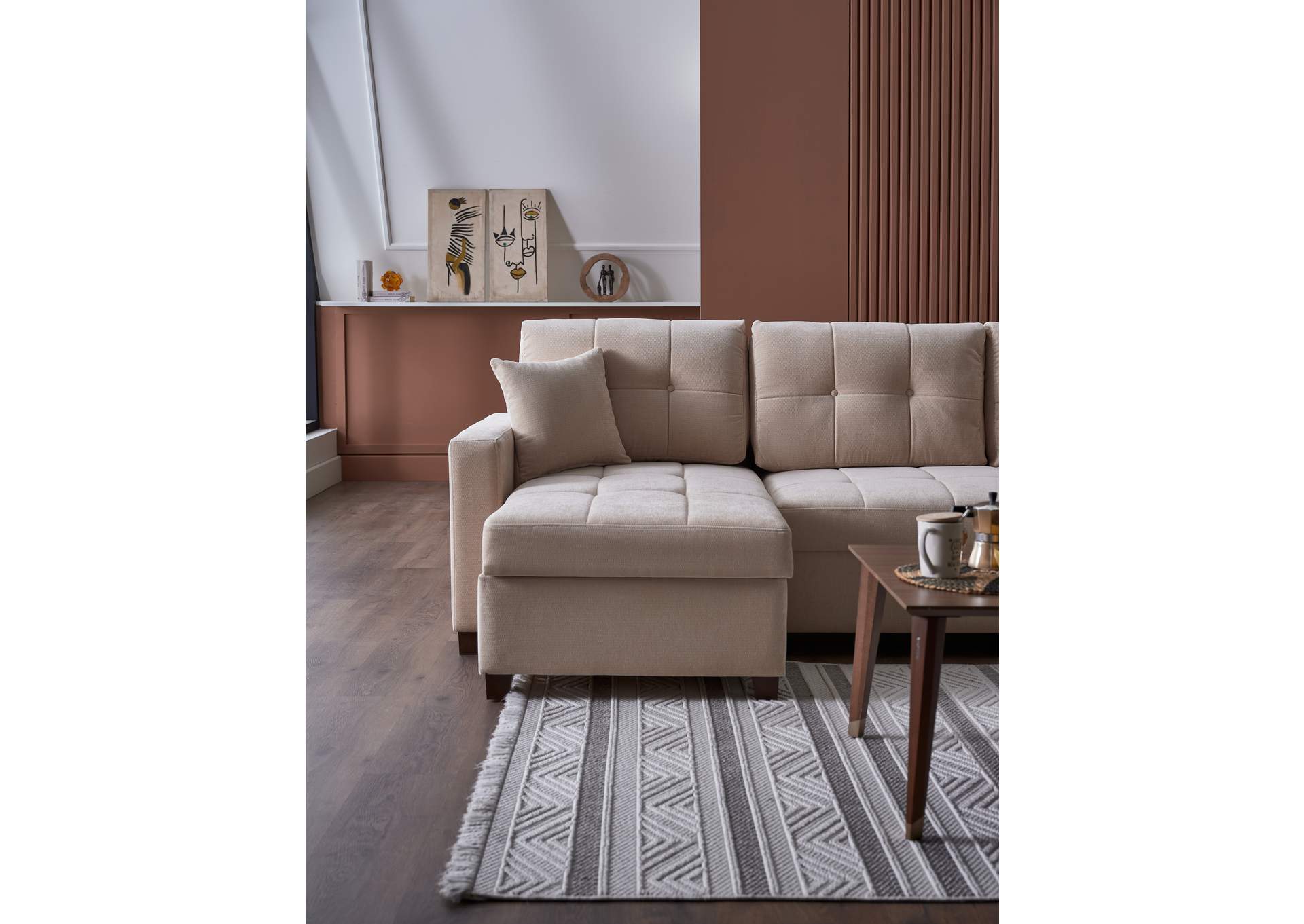 IVY SECTIONAL - KOOPSI BASIC BEIGE - 3 PIECES image 11