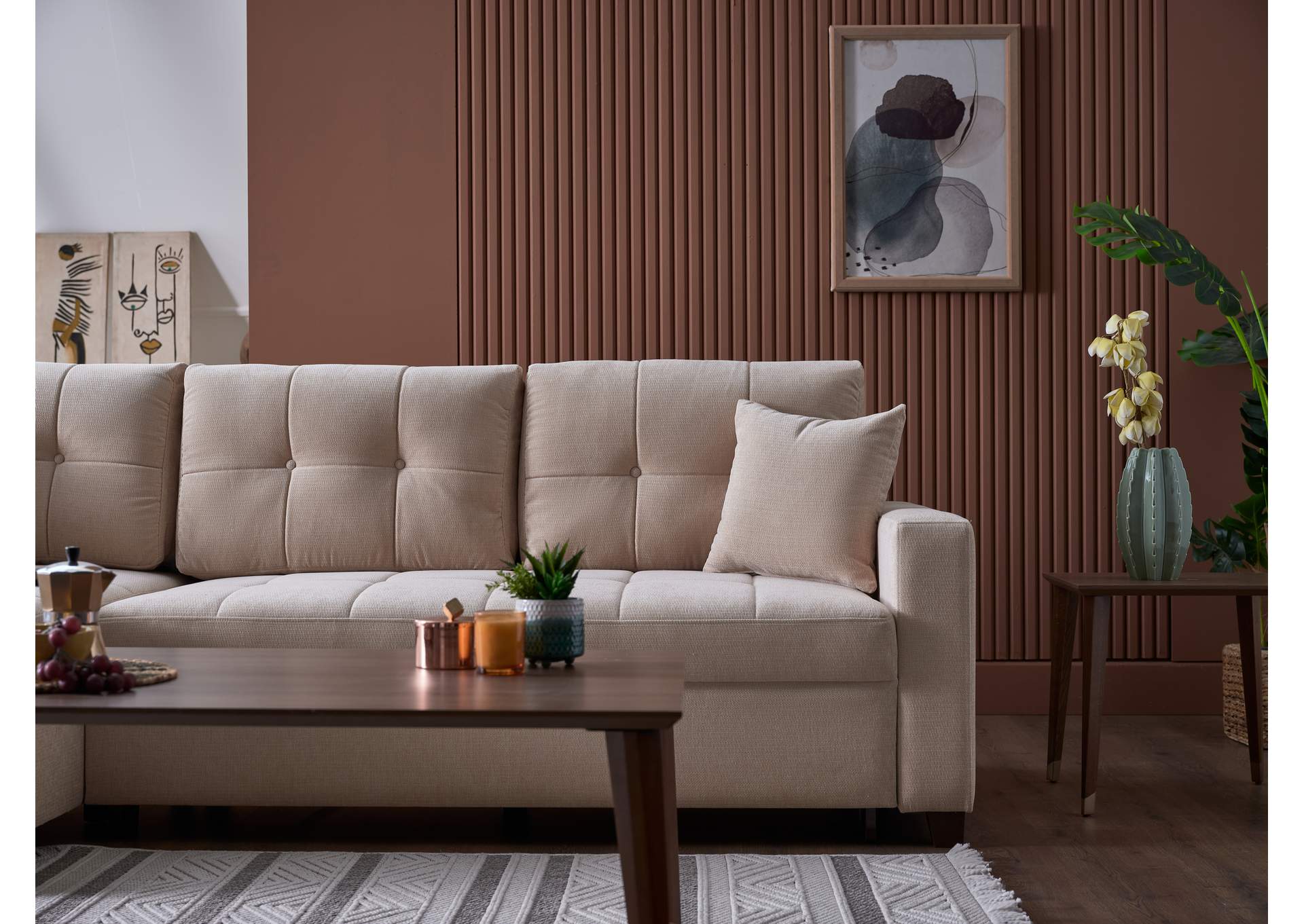 IVY SECTIONAL - KOOPSI BASIC BEIGE - 3 PIECES image 10