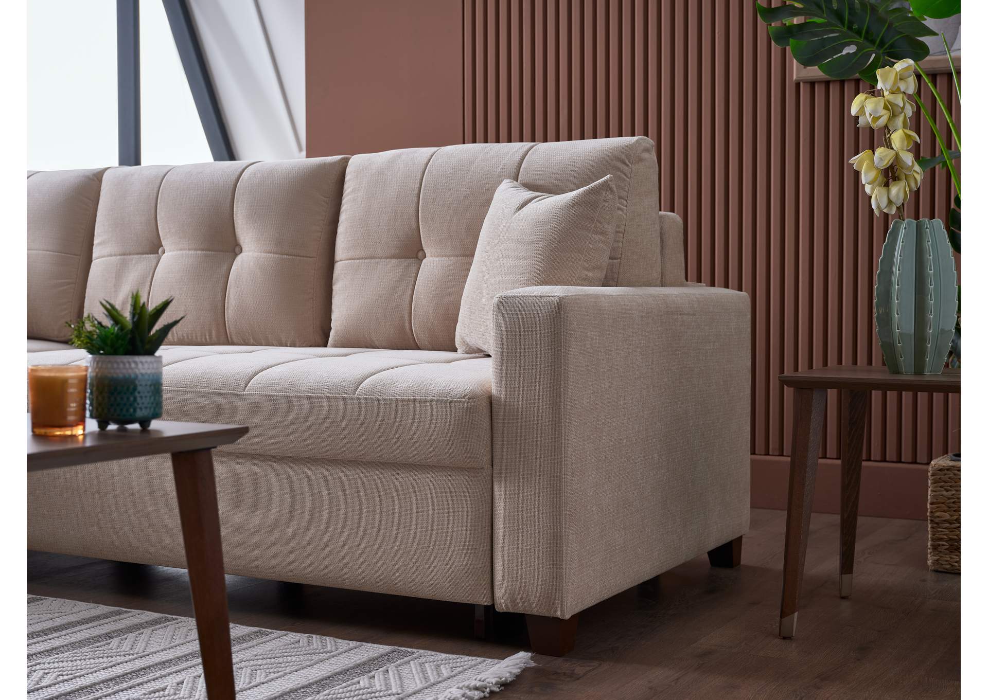 IVY SECTIONAL - KOOPSI BASIC BEIGE - 3 PIECES image 9