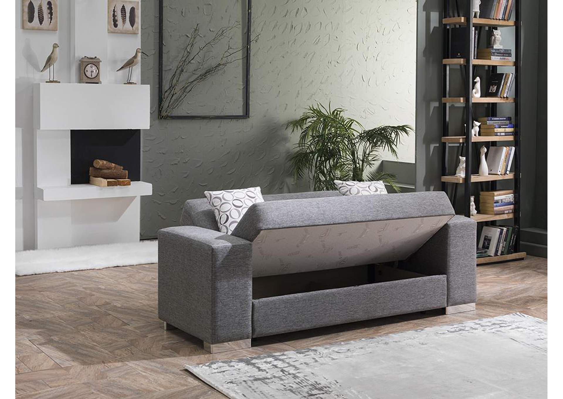 KOBE LOVE SEAT - DIEGO GRAY - 2 PIECES image 1