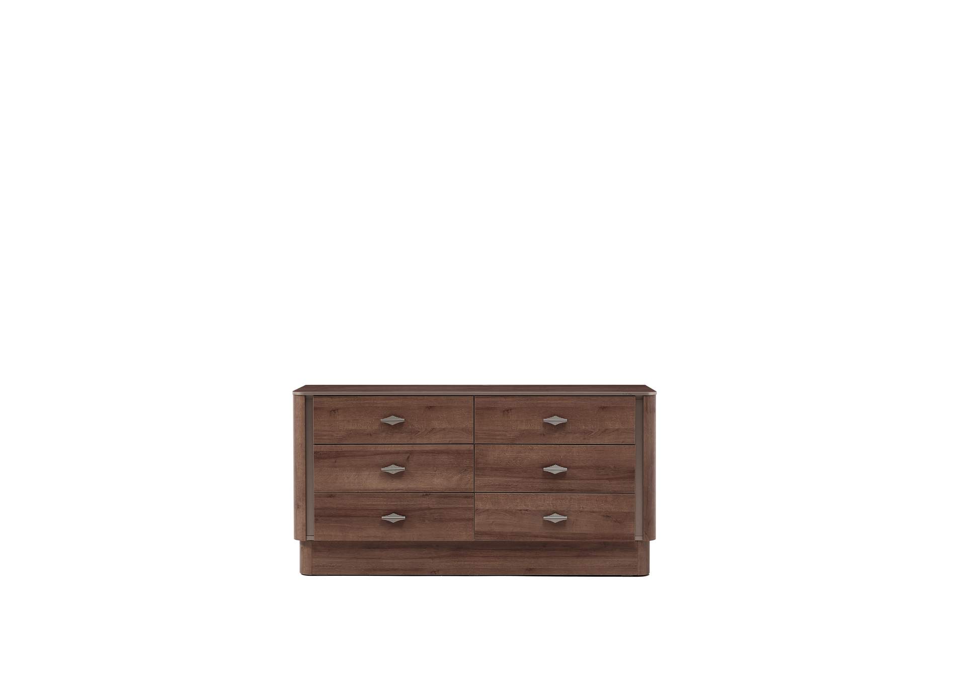 MIRANTE 6 DRAWER DRESSER - WALNUT image 6