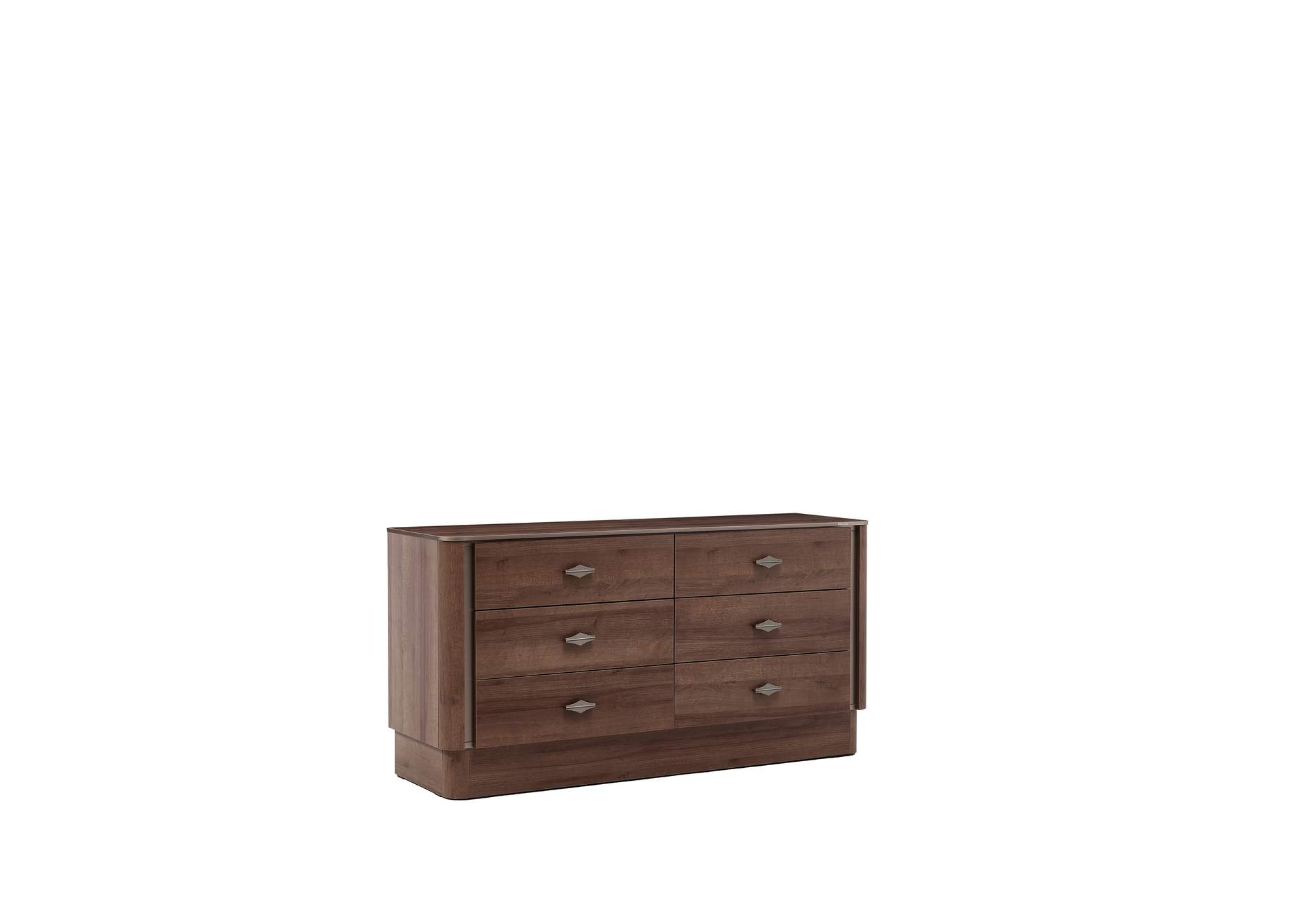 MIRANTE 6 DRAWER DRESSER - WALNUT image 5