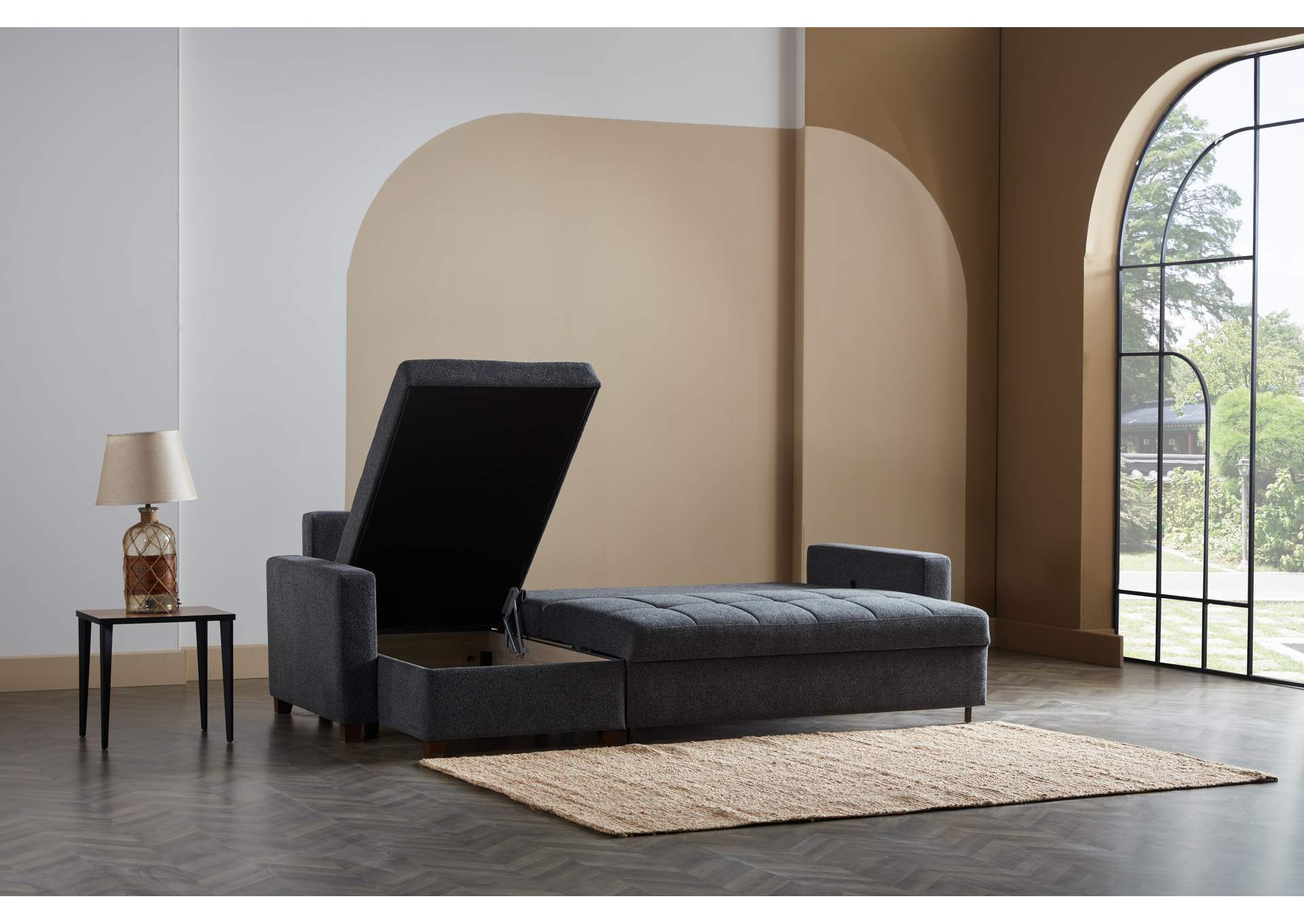 MOCCA SECTIONAL - DUPONT ANTHRACITE - 3 PIECES image 9