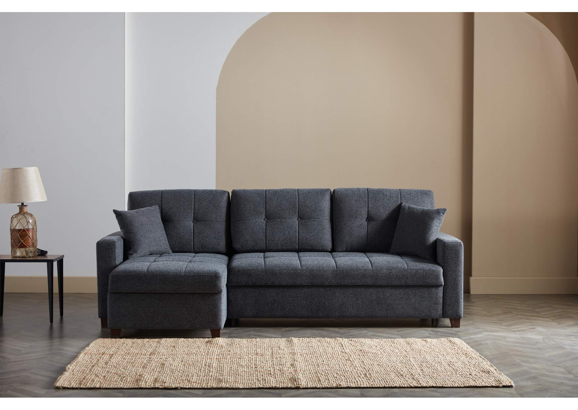 MOCCA SECTIONAL - DUPONT ANTHRACITE - 3 PIECES image 8