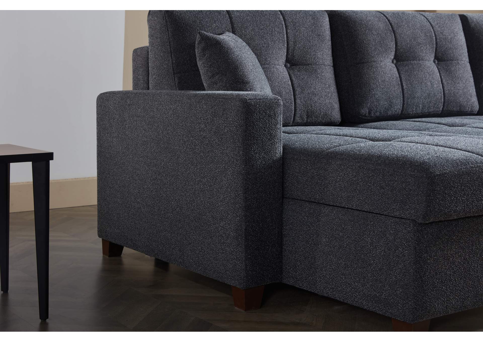 MOCCA SECTIONAL - DUPONT ANTHRACITE - 3 PIECES image 5