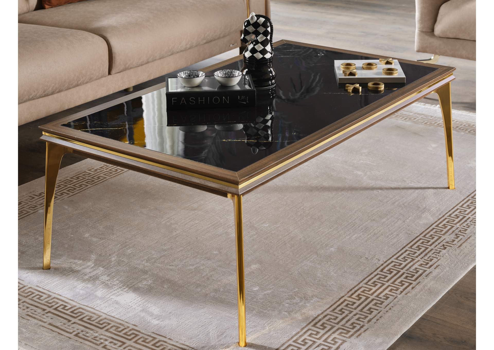 MONTEGO COFFEE TABLE - MONTEGO WALNUT - 2 PIECES image 1