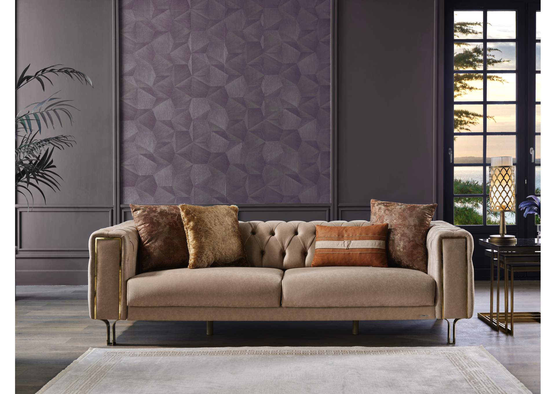 MONTEGO ACCENT CHAIR - DARK VIZON - 2 PIECES image 3