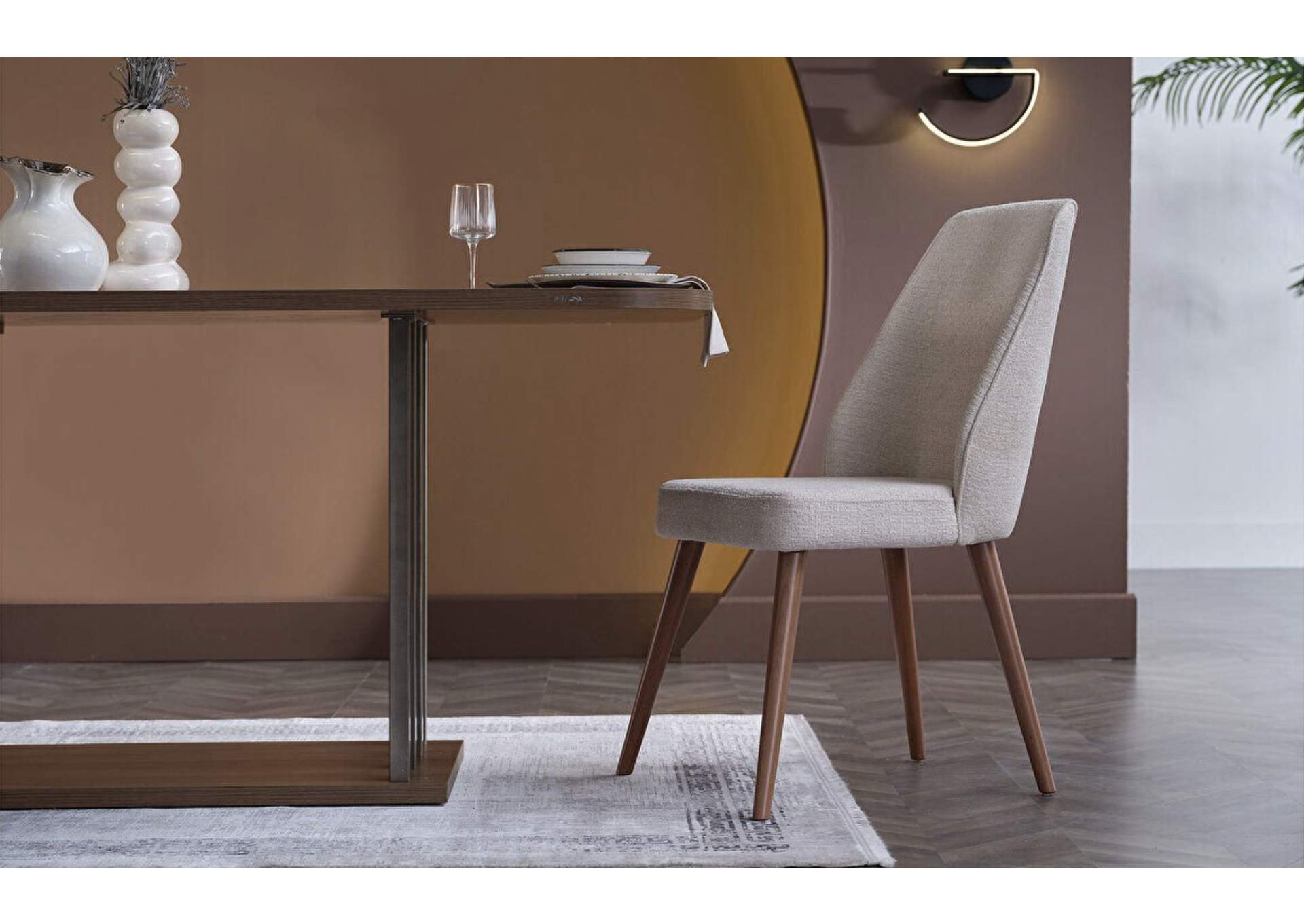 MIRANTE 6335 DINING CHAIR - CREAM - 2 PIECES image 4