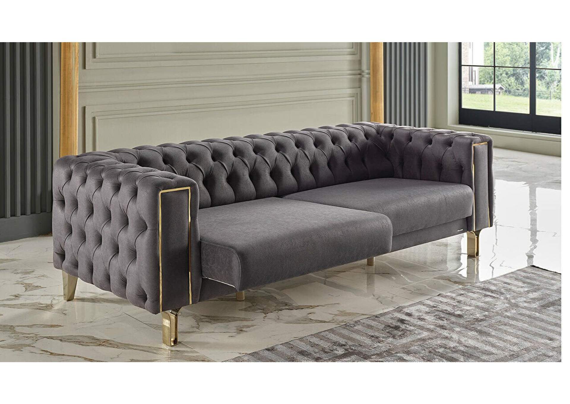 MONTEGO 3 SEAT SLEEPER - DARK ANTHRACHITE - 2 PIECES image 4