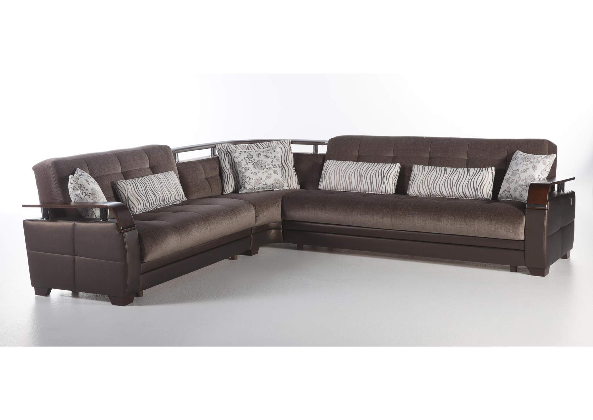 NATURAL SECTIONAL - PRESTIGE BROWN - 4 PIECES image 4