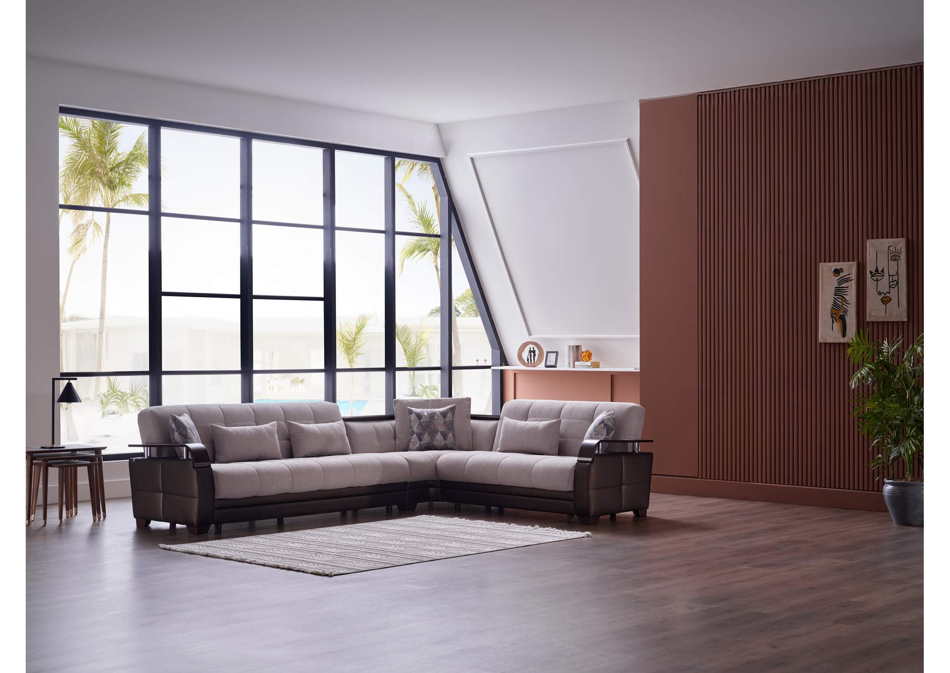 NATURAL SECTIONAL - NIVUS BEIGE - 4 PIECES image 4