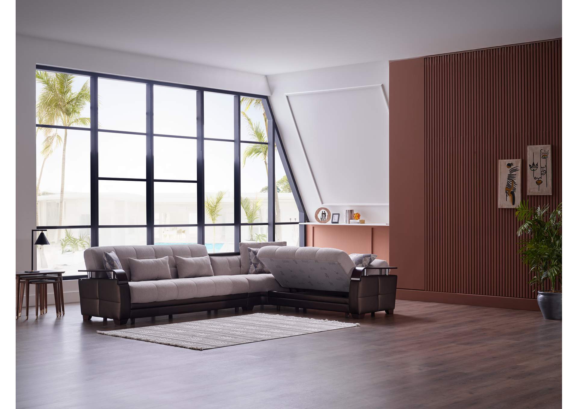 NATURAL SECTIONAL - NIVUS BEIGE - 4 PIECES image 1