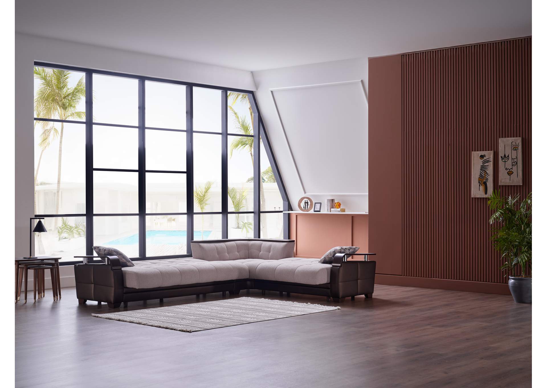 NATURAL SECTIONAL - NIVUS BEIGE - 4 PIECES image 6