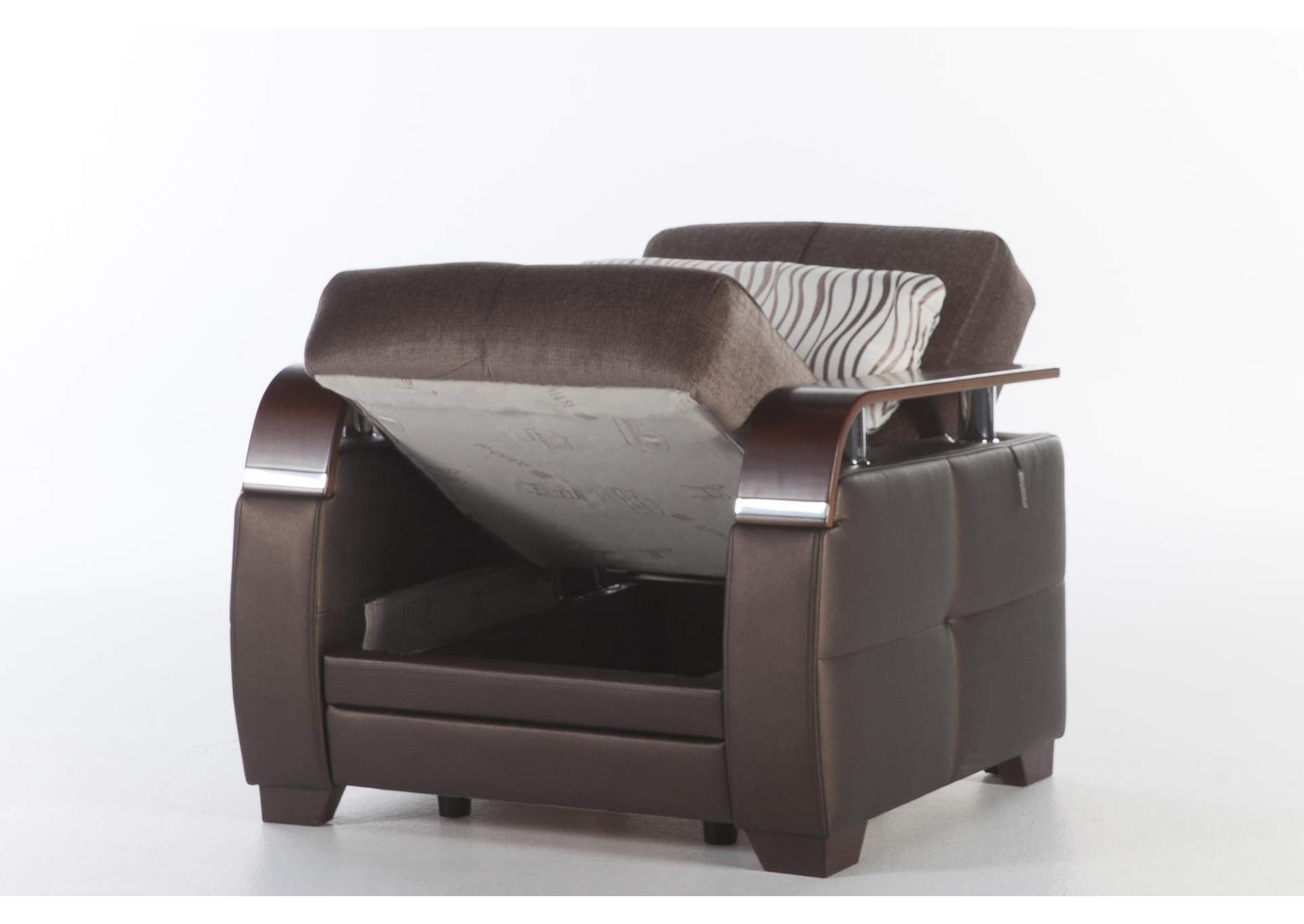 NATURAL ARMCHAIR - PRESTIGE BROWN - 2 PIECES image 1