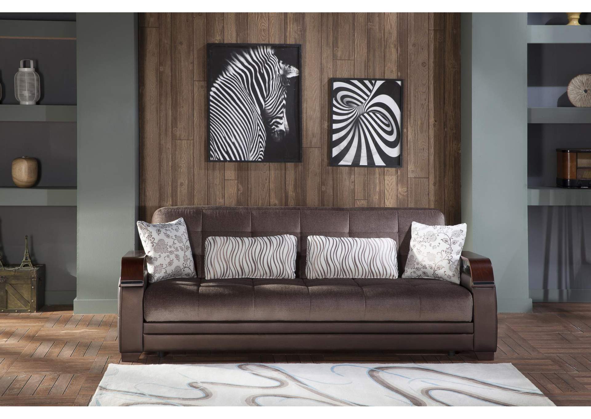 NATURAL 3 SEAT SLEEPER - PRESTIGE BROWN - 1 PIECE image 4