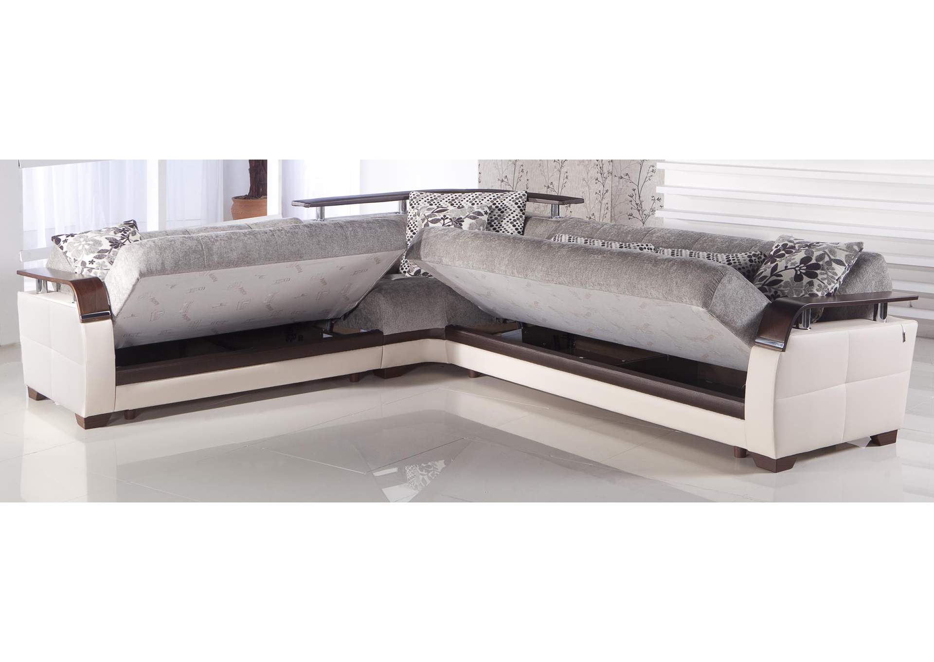 NATURAL SECTIONAL - VALENCIA GREY - 4 PIECES image 5