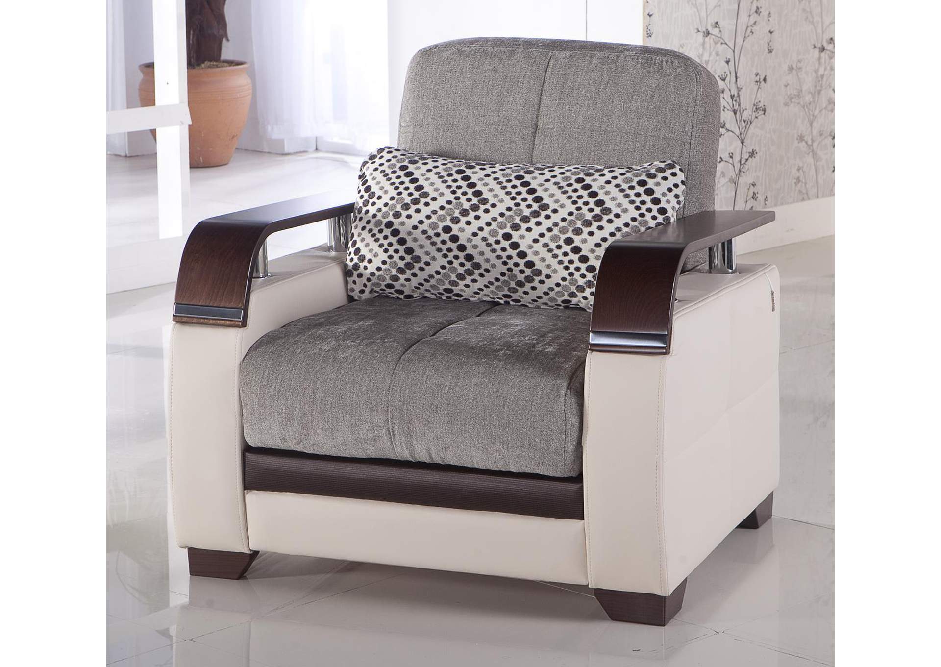 NATURAL ARMCHAIR - VALENCIA GREY - 2 PIECES image 3