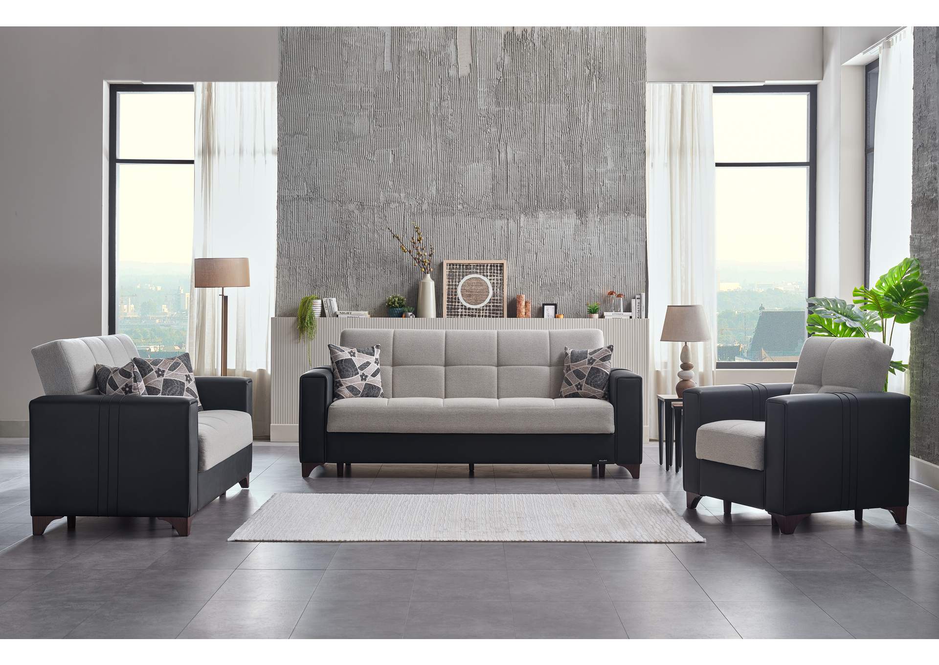 PARMA 3 SEAT SLEEPER - BOSS CREAM image 1