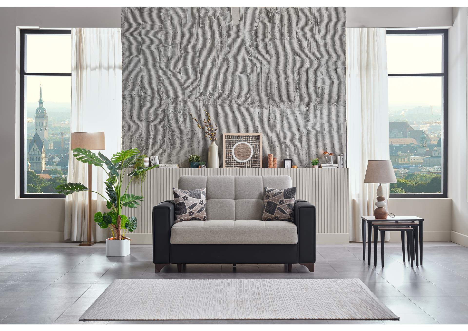 PARMA LOVE SEAT - BOSS CREAM image 1