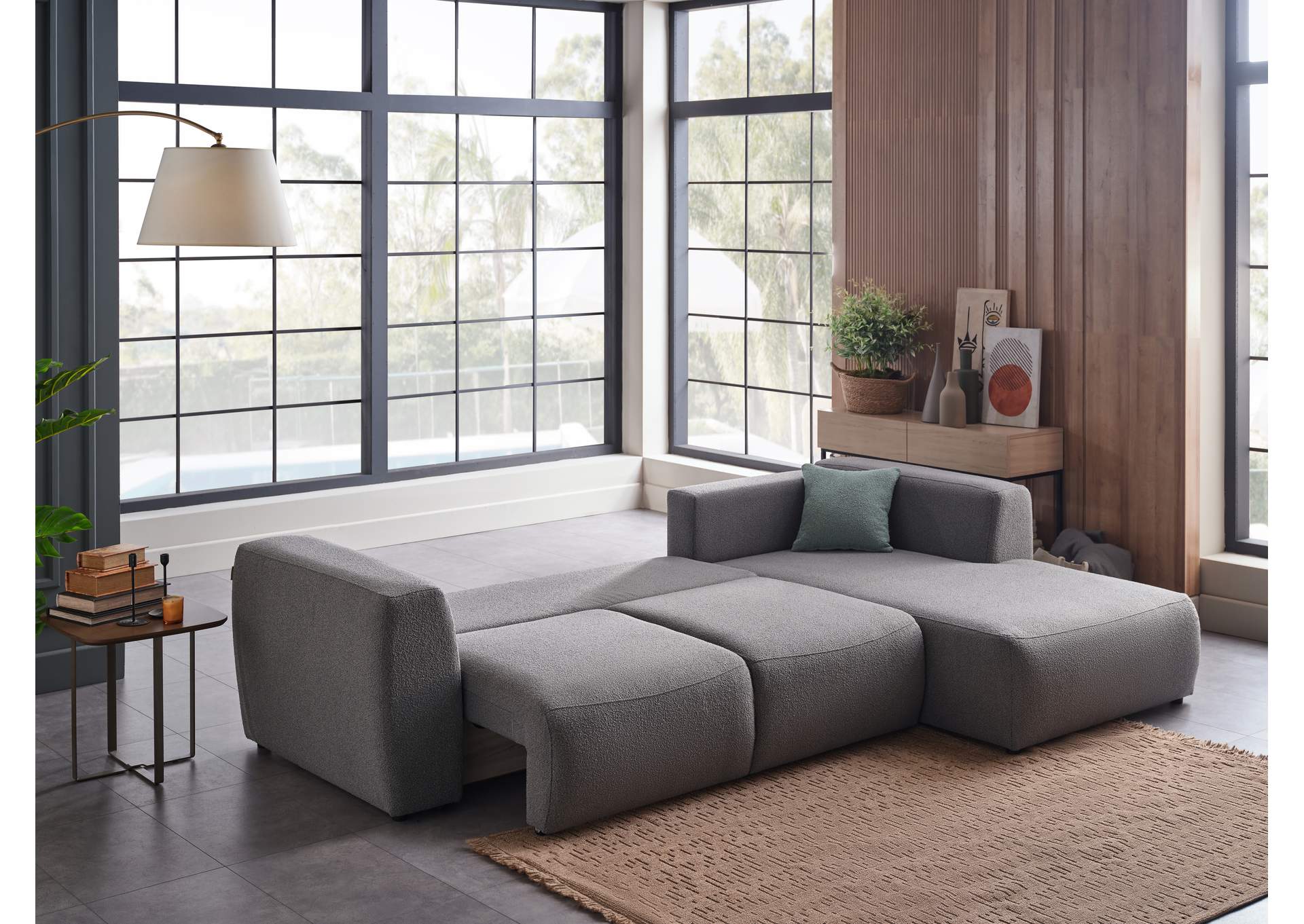 PICASSO SECTIONAL - OSCAR GRAY - 5 PIECES image 4