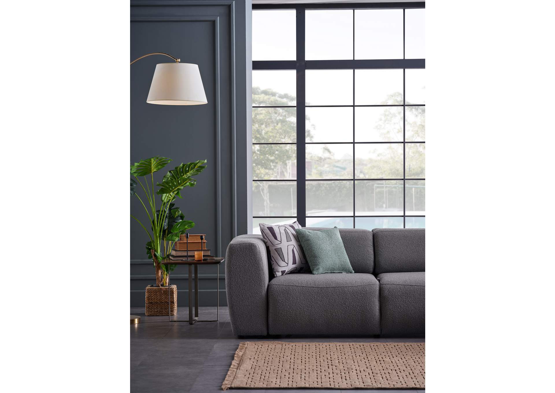 PICASSO SECTIONAL - OSCAR GRAY - 5 PIECES image 5