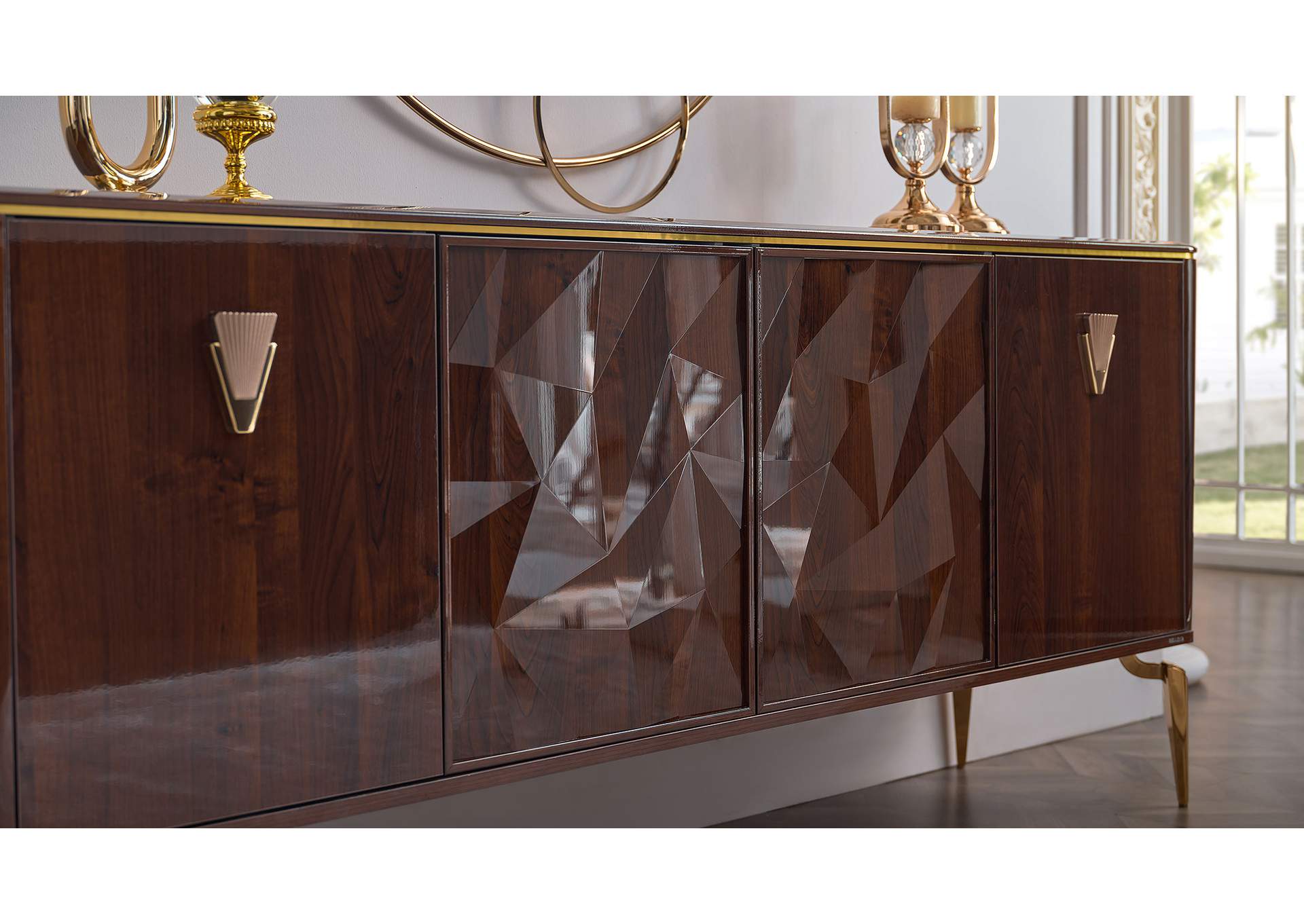 PLAZA BUFFET PLAZA WALNUT - PLAZA TEKS image 4