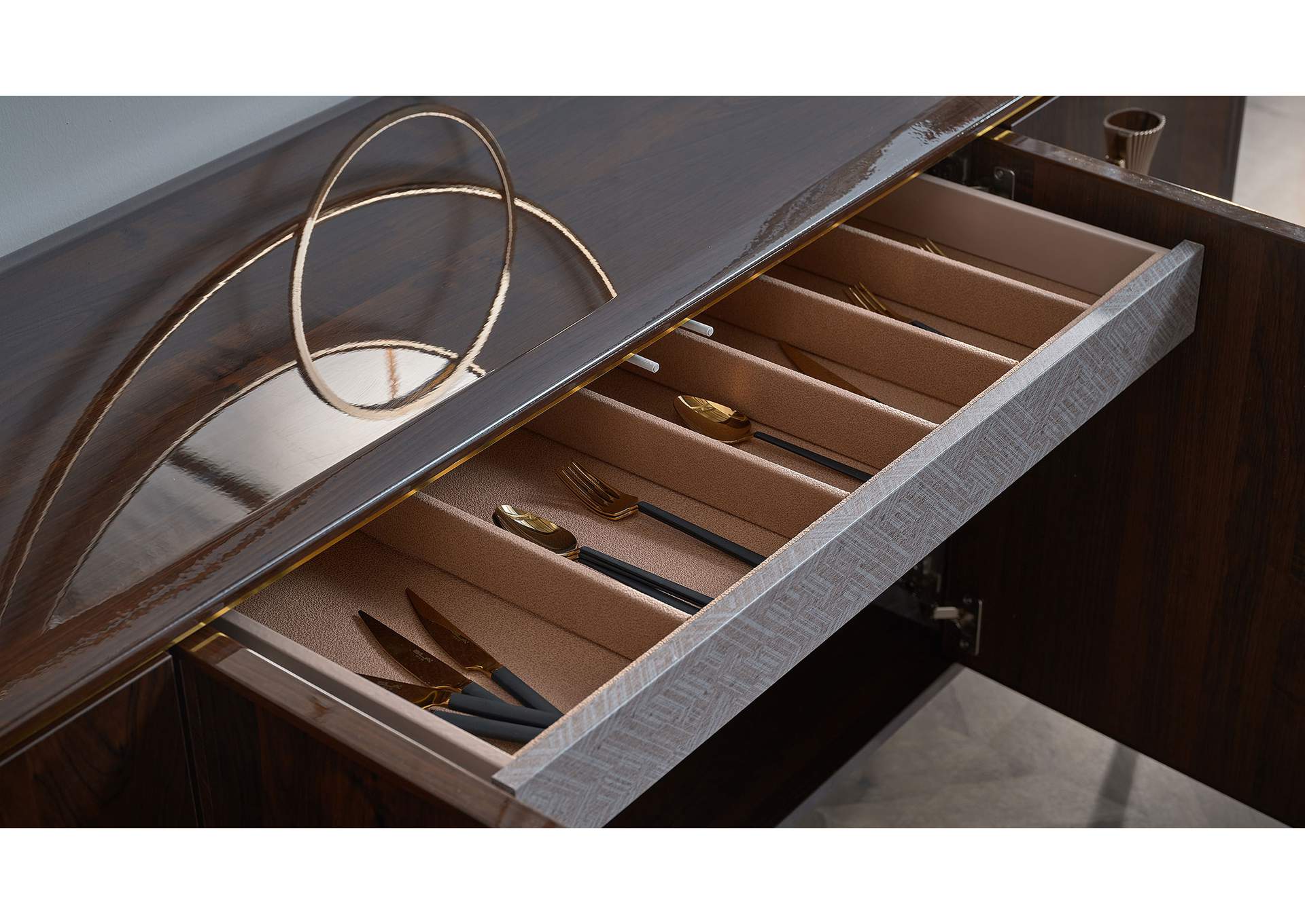 PLAZA BUFFET PLAZA WALNUT - PLAZA TEKS image 5