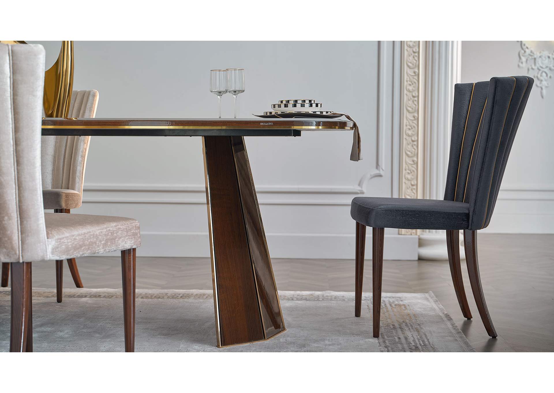 PLAZA DINING TABLE - PLAZA WALNUT image 4