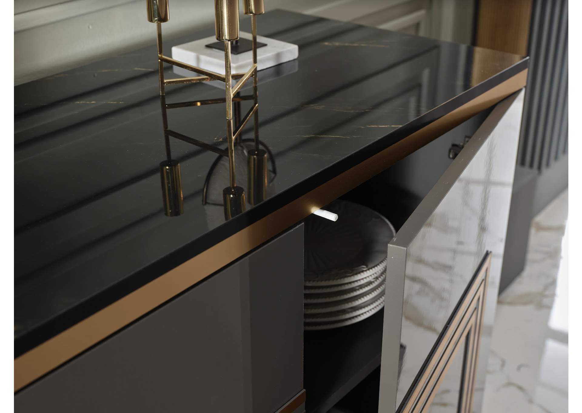 CARLINO CONSOLE - PRADA GREY CARLINO MRB - 8 PIECES image 4