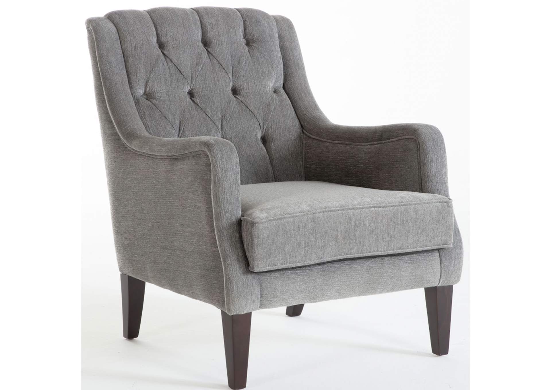 PEARLE ACCENT ARMCHAIR - PEARLE GREY image 1