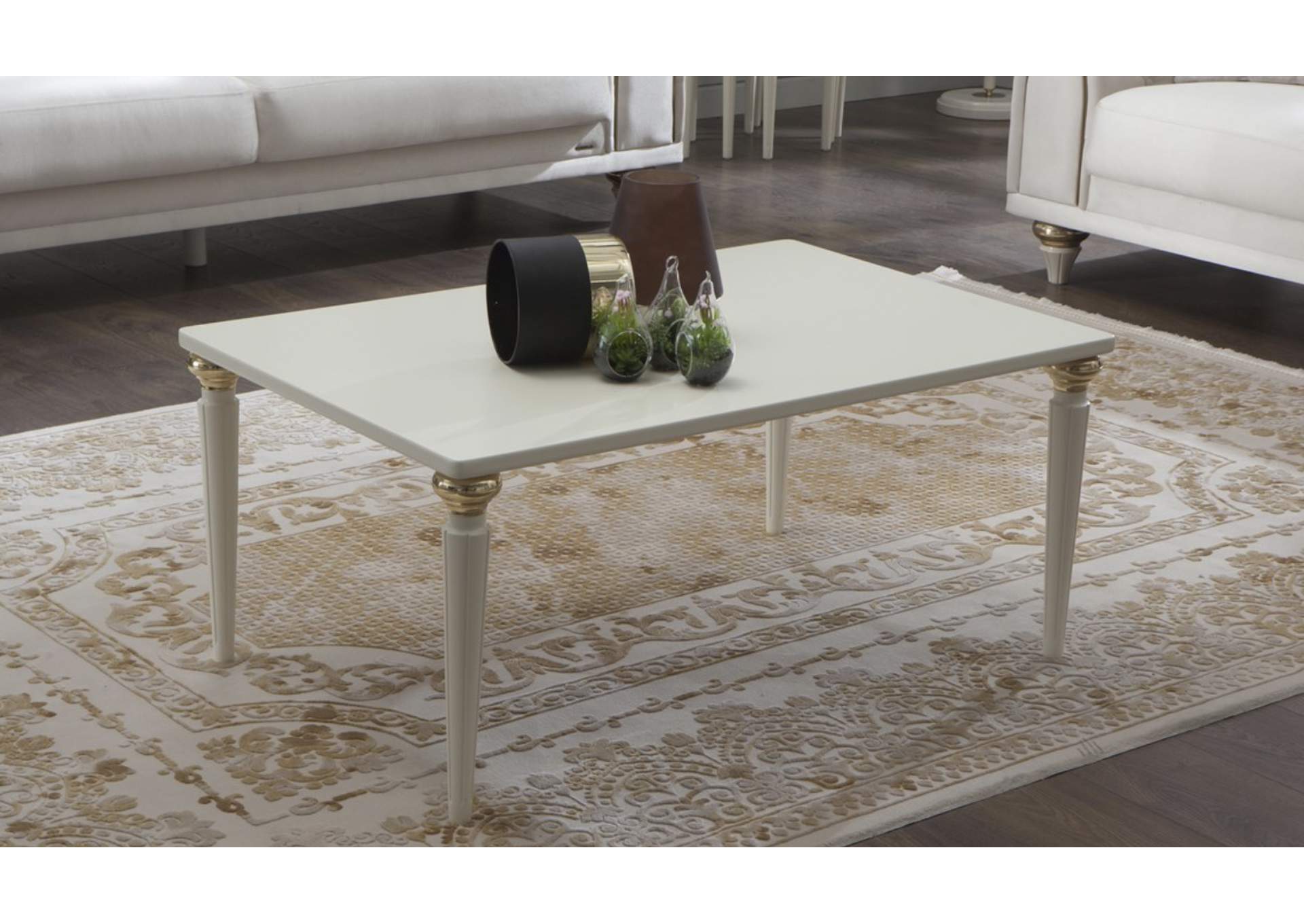 MISTRAL COFFEE TABLE - OPAK WHITE - 1 PIECE image 1