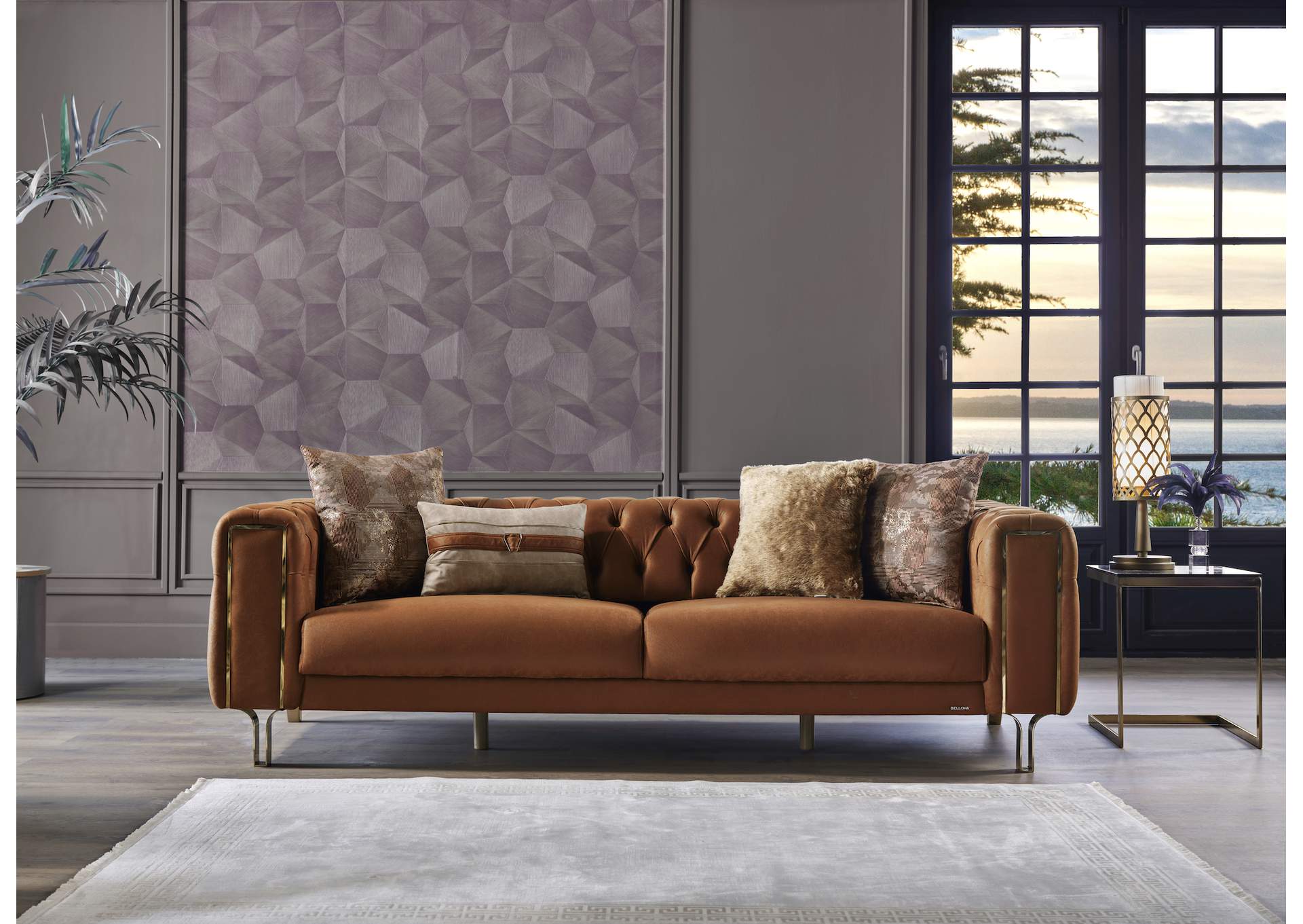 MONTEGO 3 SEAT SLEEPER - DARK BRICK - 2 PIECES image 3