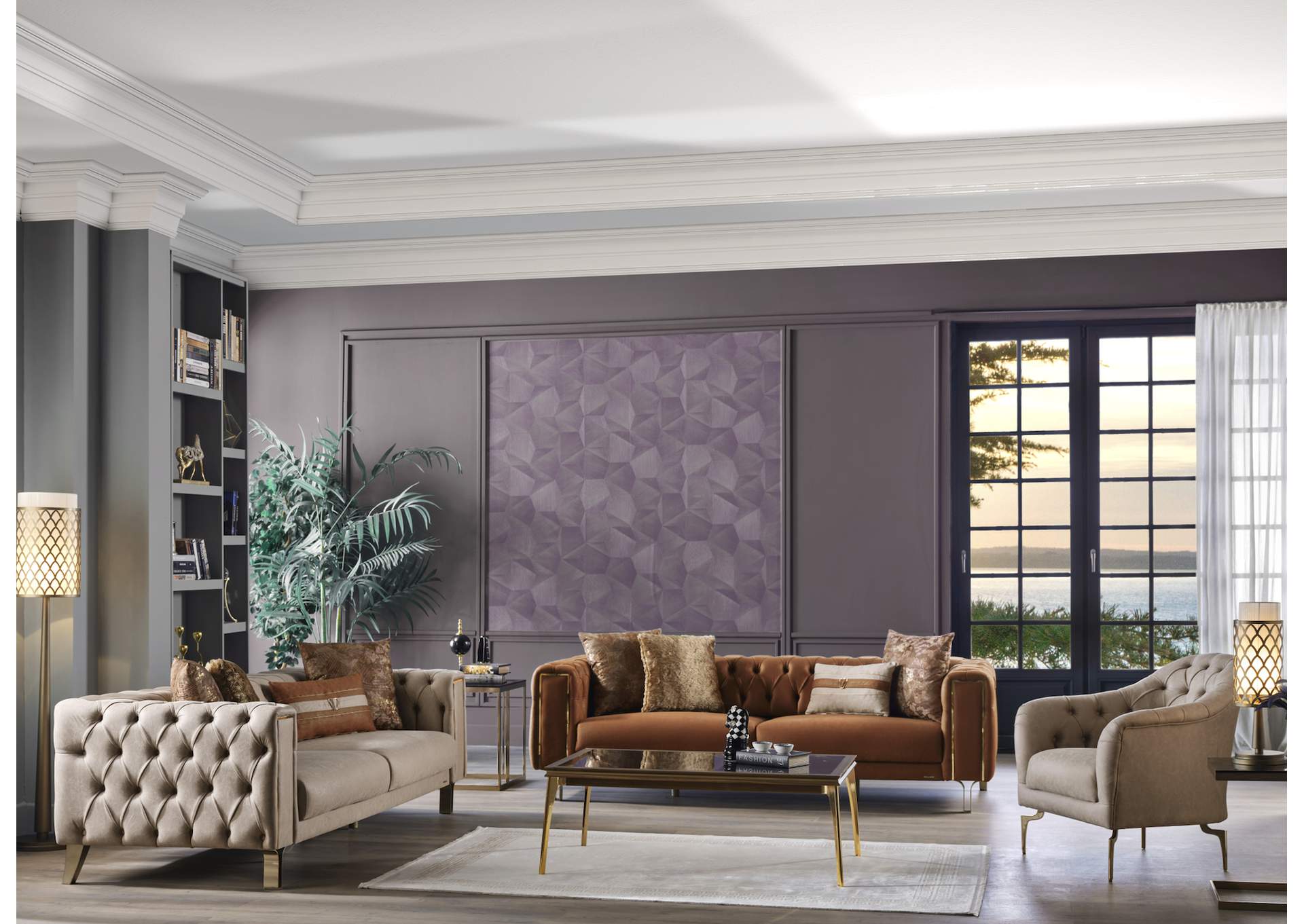 MONTEGO 3 SEAT SLEEPER - DARK BRICK - 2 PIECES image 4