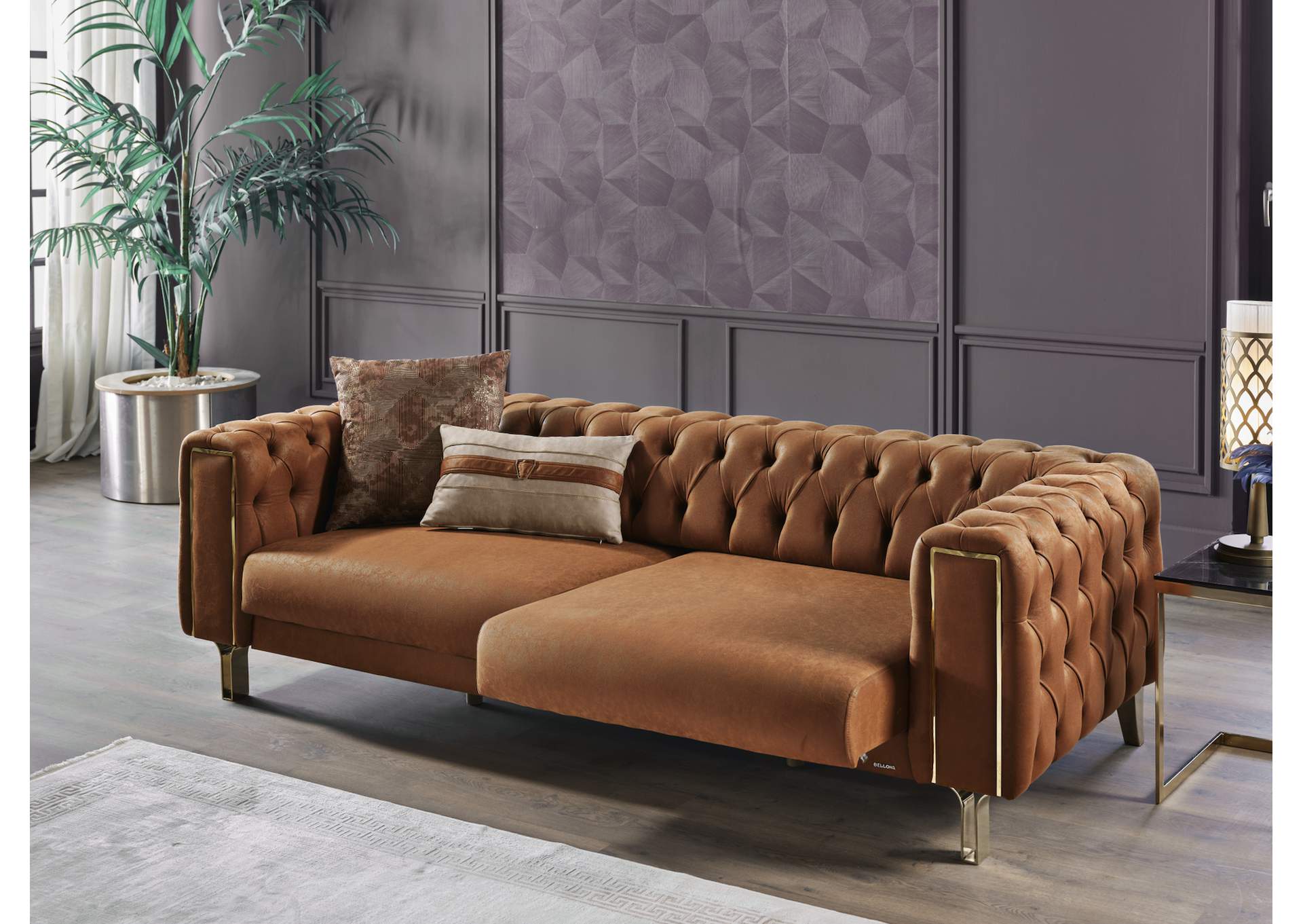 MONTEGO 3 SEAT SLEEPER - DARK BRICK - 2 PIECES image 5