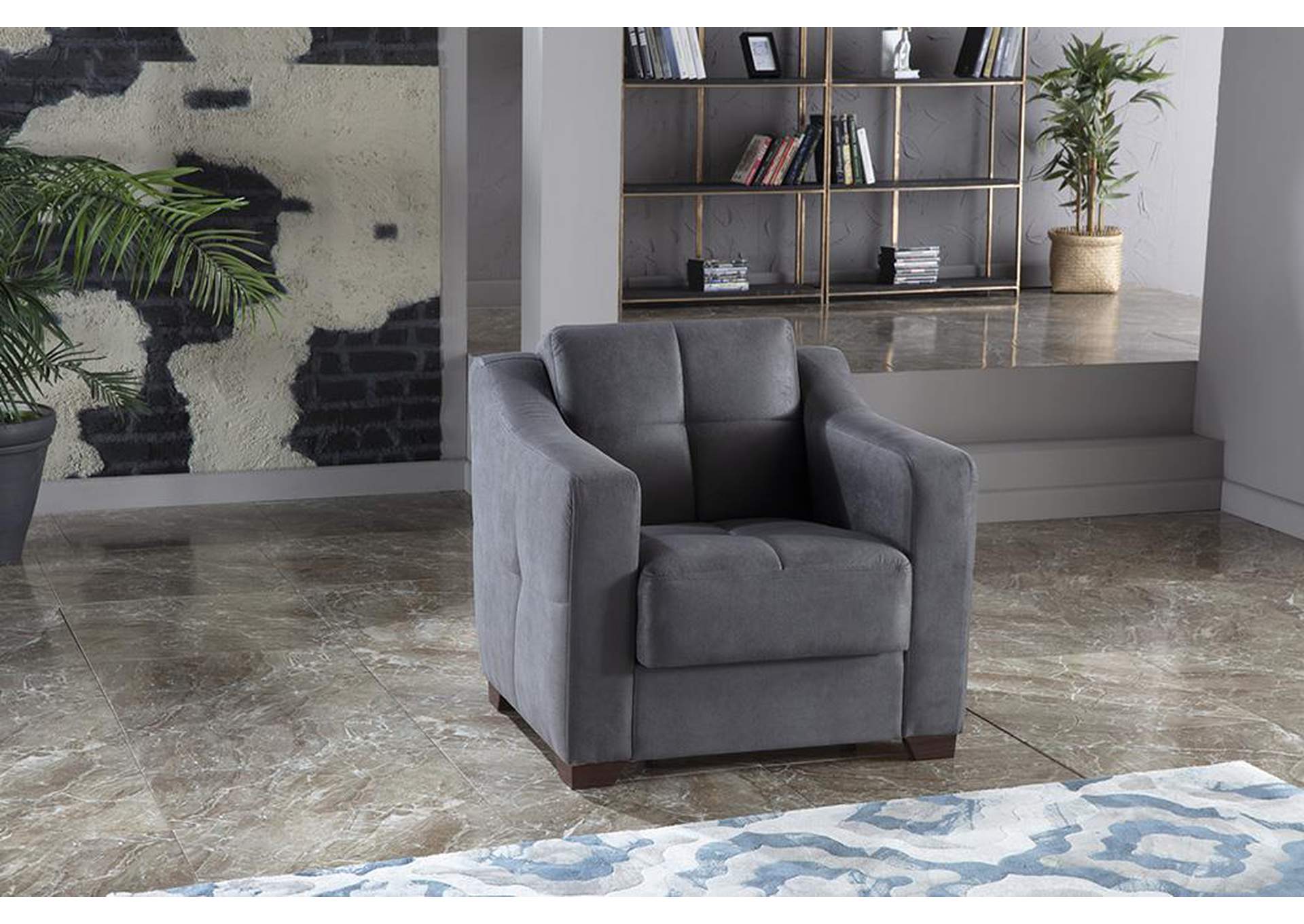 TAHOE ARMCHAIR - MELSON DARK GRAY image 1
