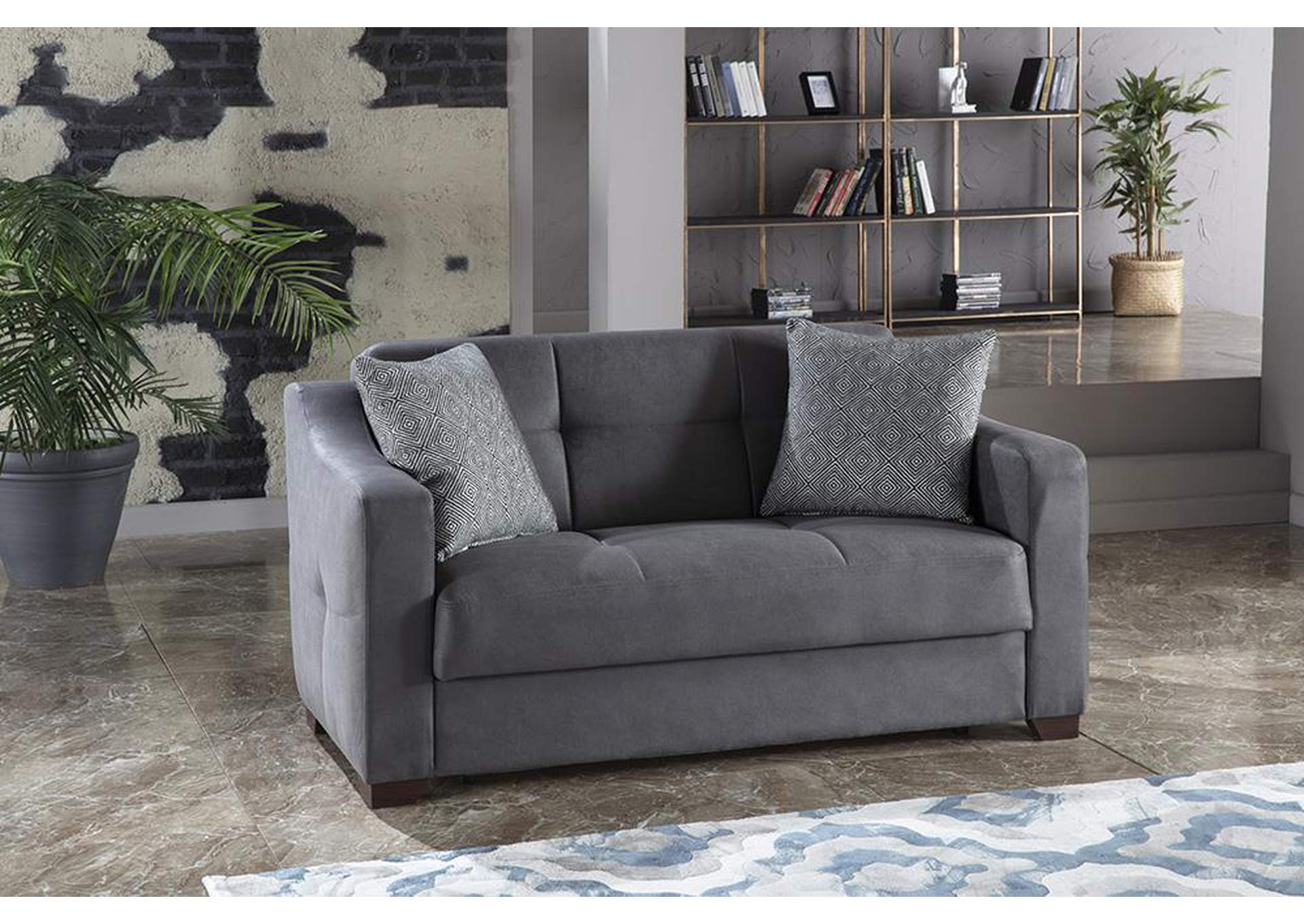 TAHOE LOVE SEAT - MELSON DARK GRAY - 2 PIECES image 4