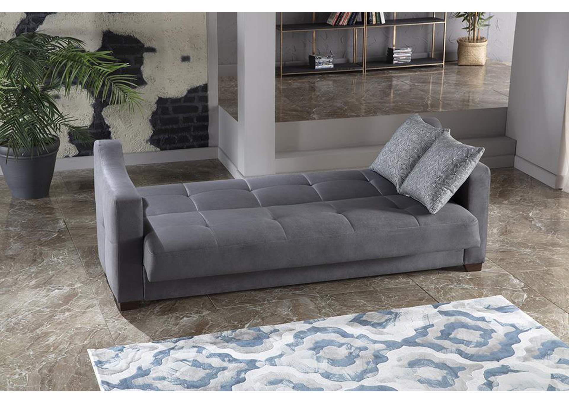 TAHOE 3 SEAT SLEEPER - MELSON DARK GRAY - 2 PIECES image 1