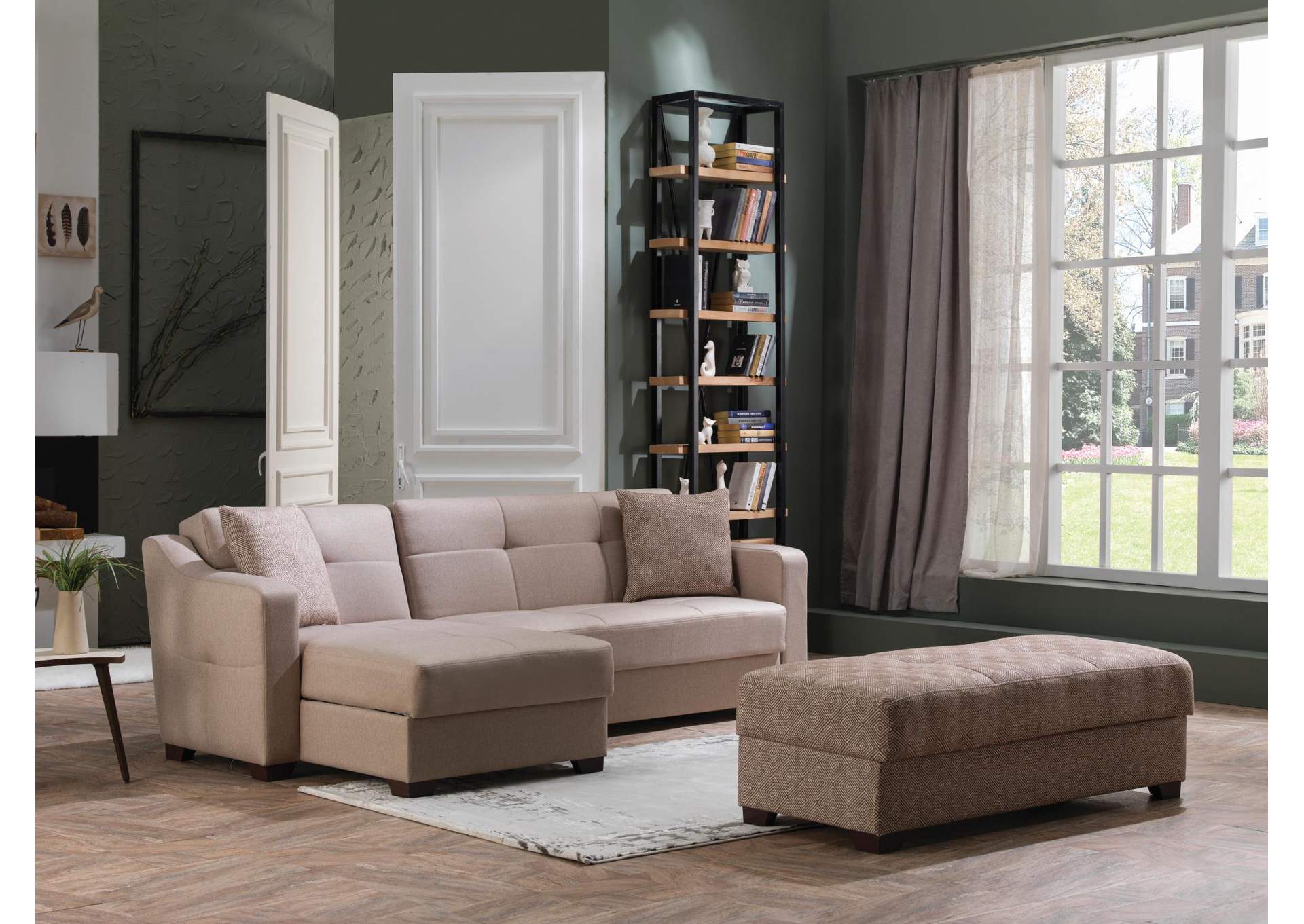 TAHOE STORAGE OTTOMAN - CARRIE SW BROWN 260 - 1 PIECE image 3