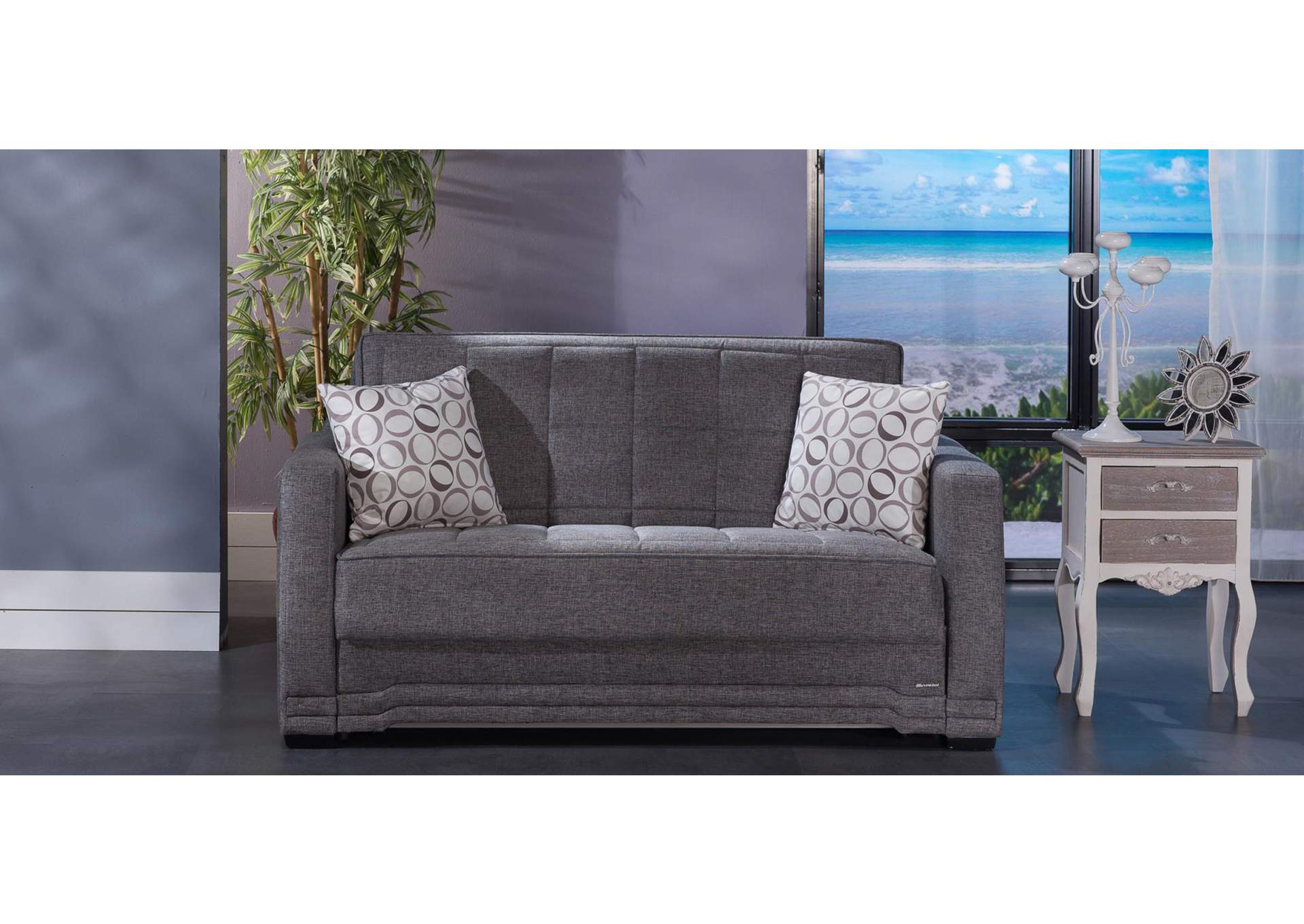 VALERIE LOVE SEAT - DIEGO GRAY - 3 PIECES image 3