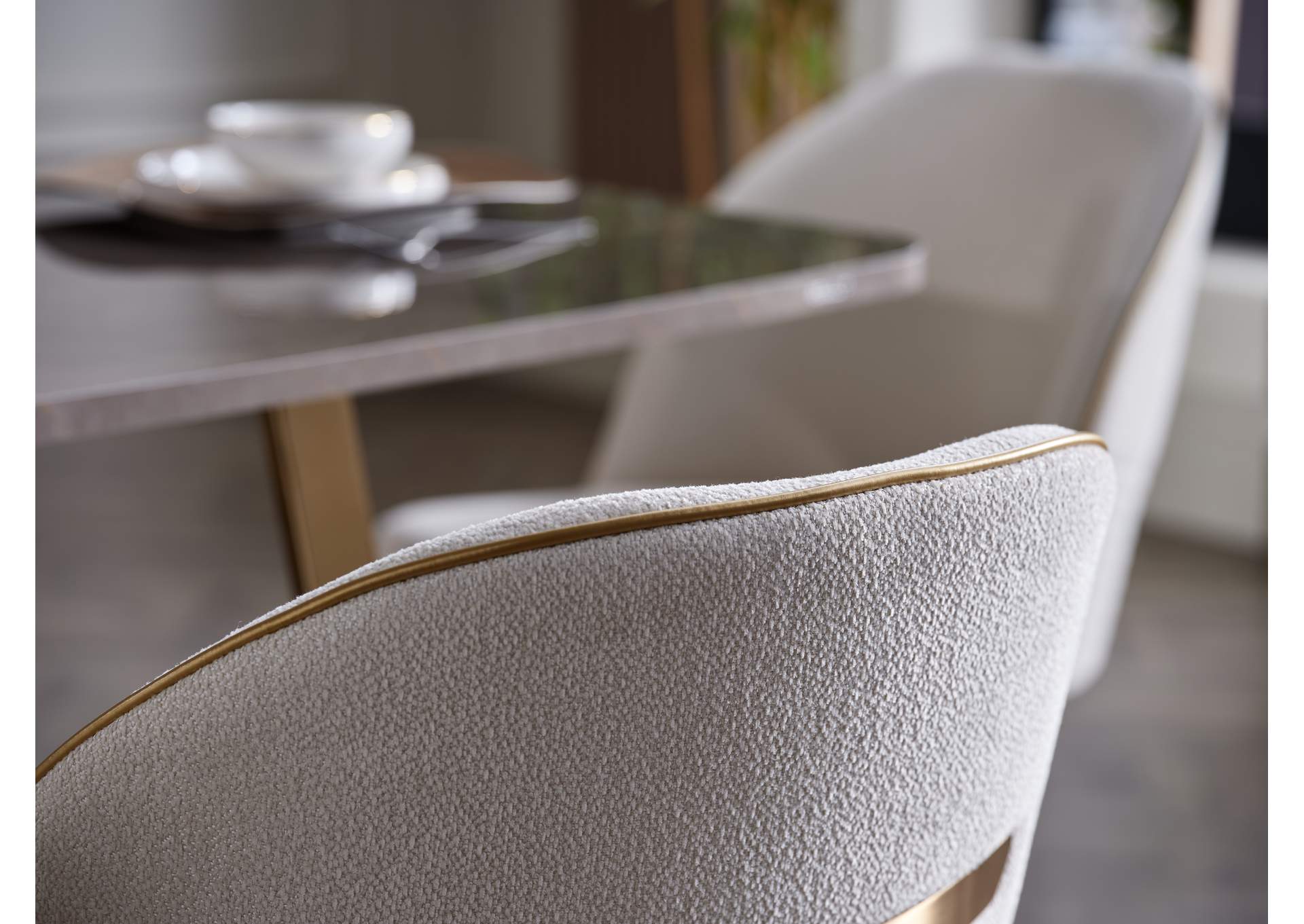 VERONICA DINING CHAIR METAL LEG - 6345 - 2 PIECES image 7