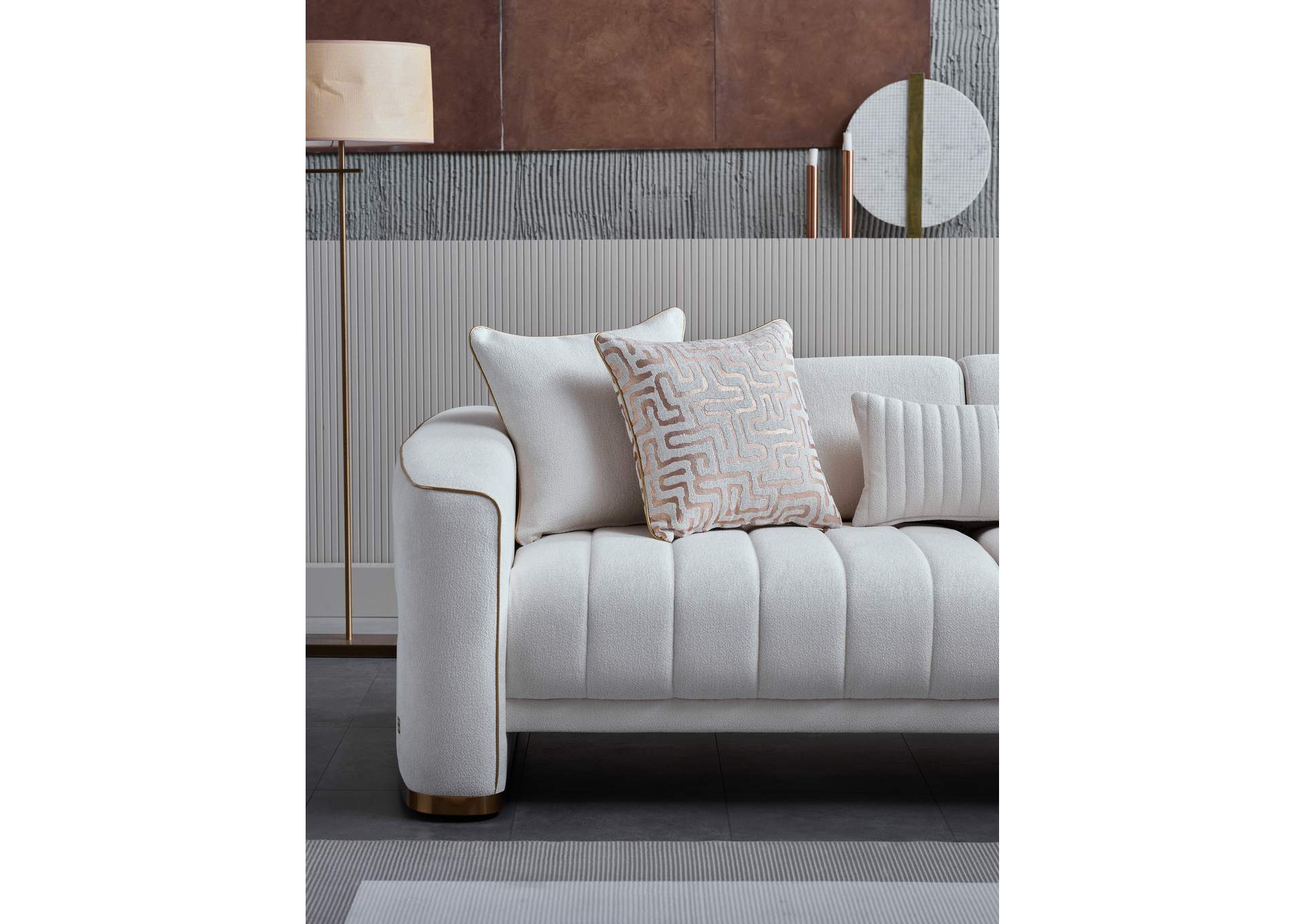 VERONICA 3 SEAT SLEEPER - MERIT CREAM image 9