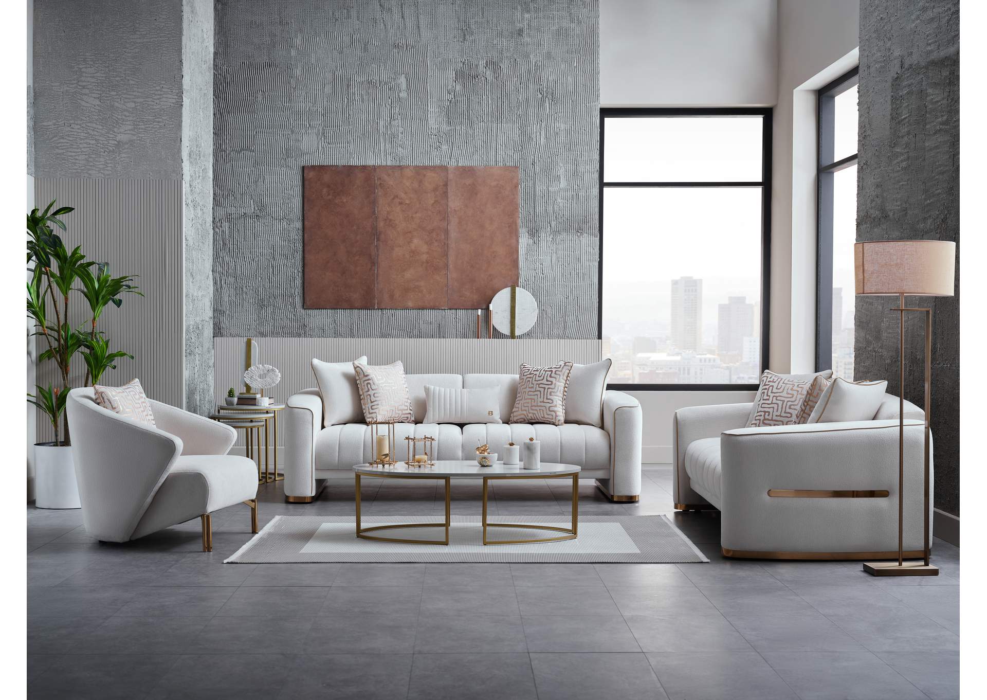 VERONICA ACCENT CHAIR - MERIT CREAM image 3