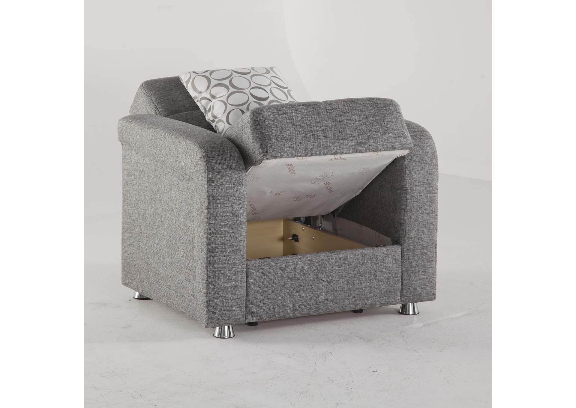 VISION ARMCHAIR - DIEGO GRAY - 2 PIECES image 1